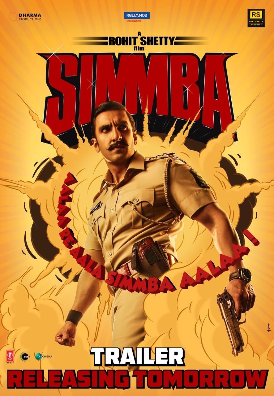 Extra Large Movie Poster Image for Simmba (#1 of 7)