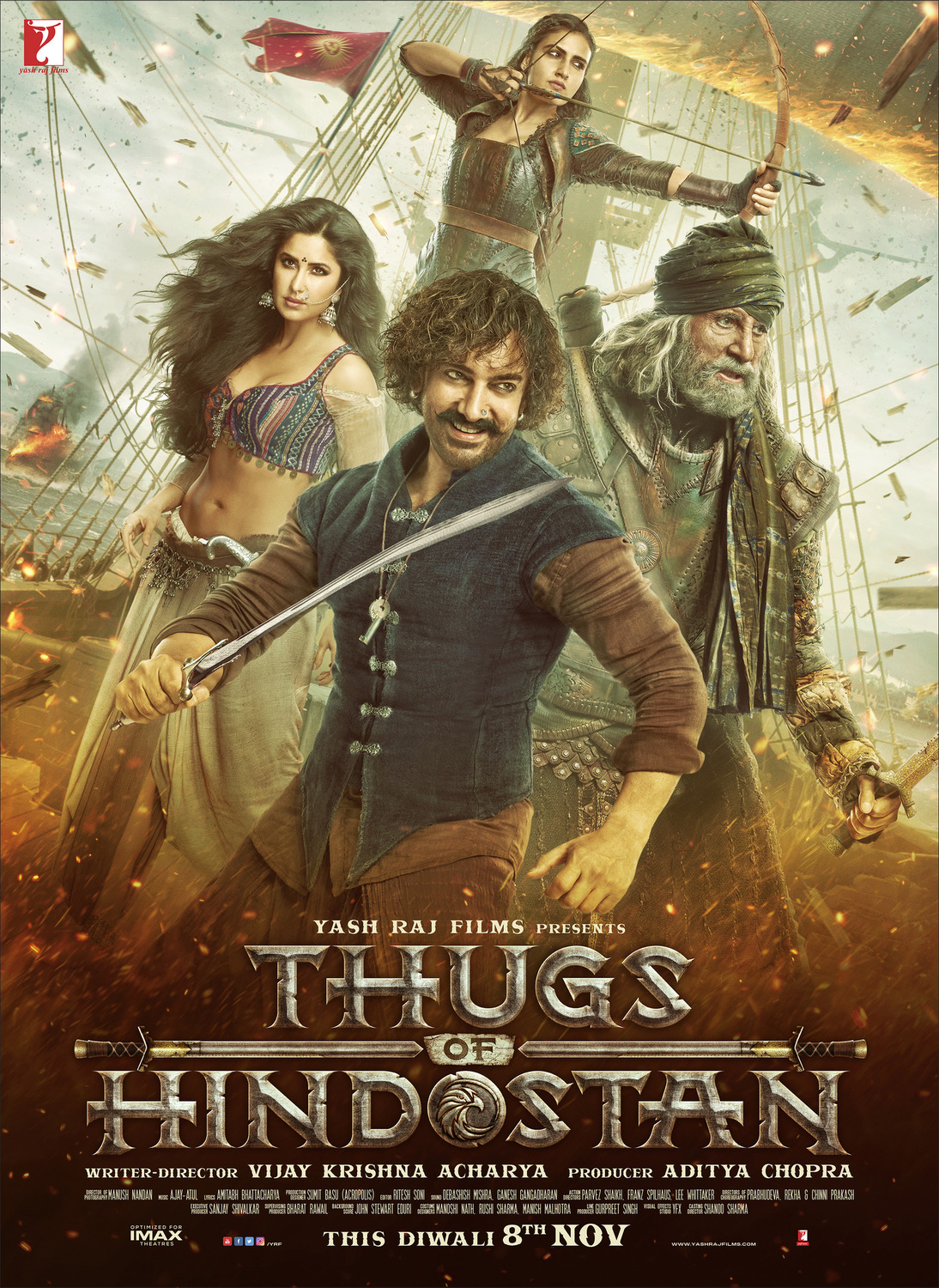 Extra Large Movie Poster Image for Thugs of Hindostan 