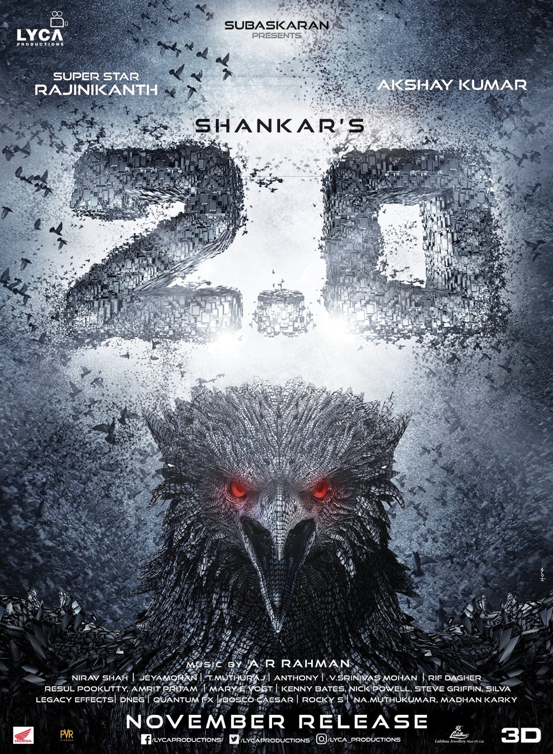 Extra Large Movie Poster Image for 2.0 (#8 of 16)