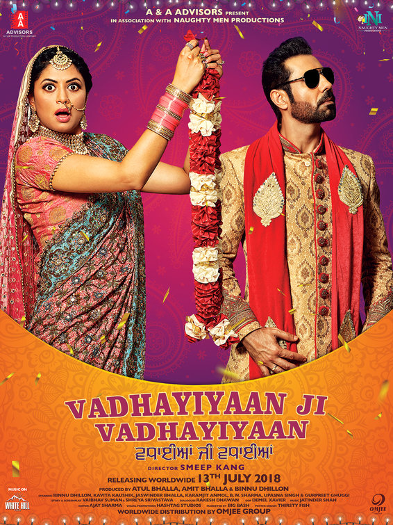Vadhayiyaan Ji Vadhayiyaan (2018) Punjabi Movie 720p HDRip x264 1.3GB
