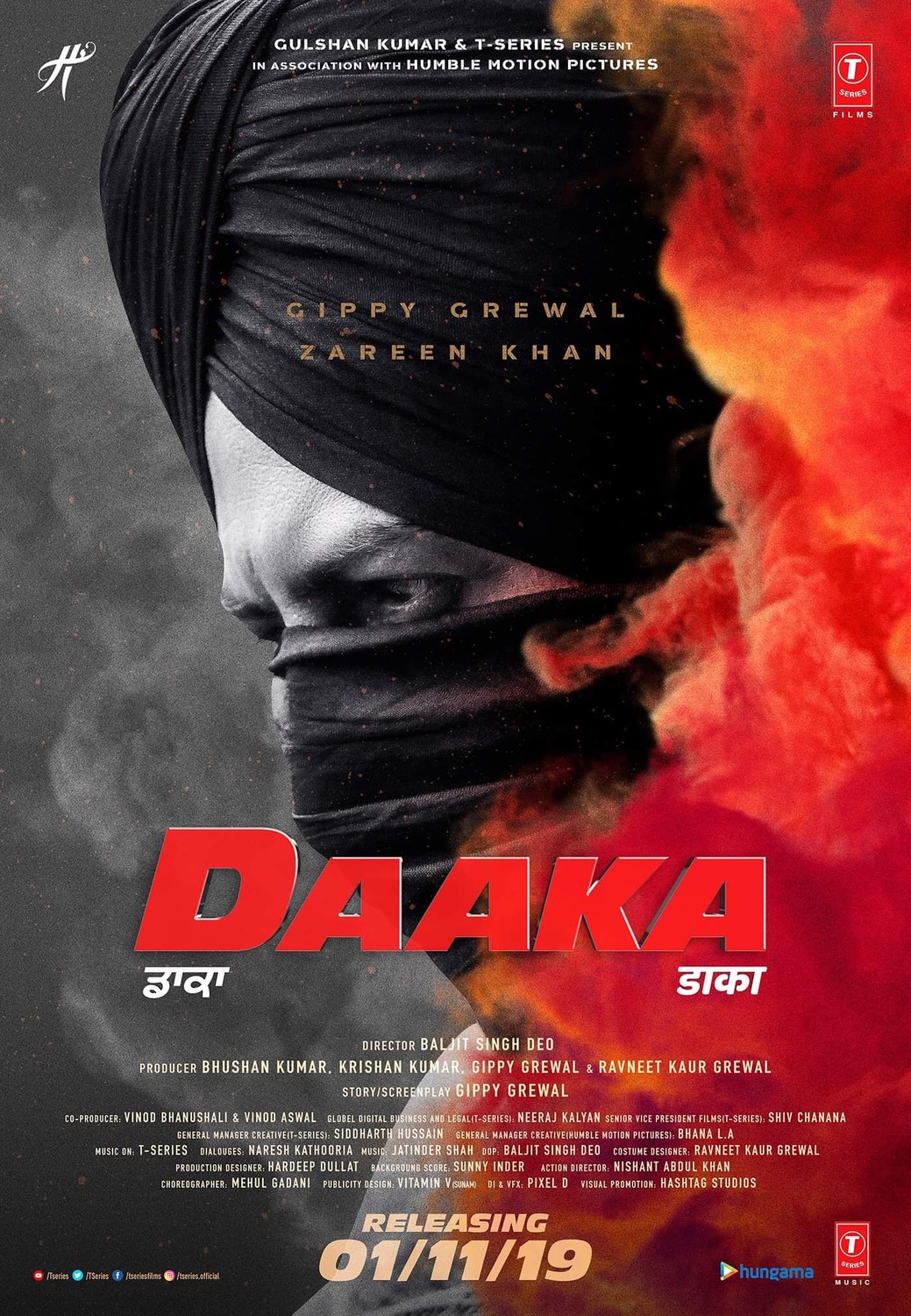 Extra Large Movie Poster Image for Daaka 