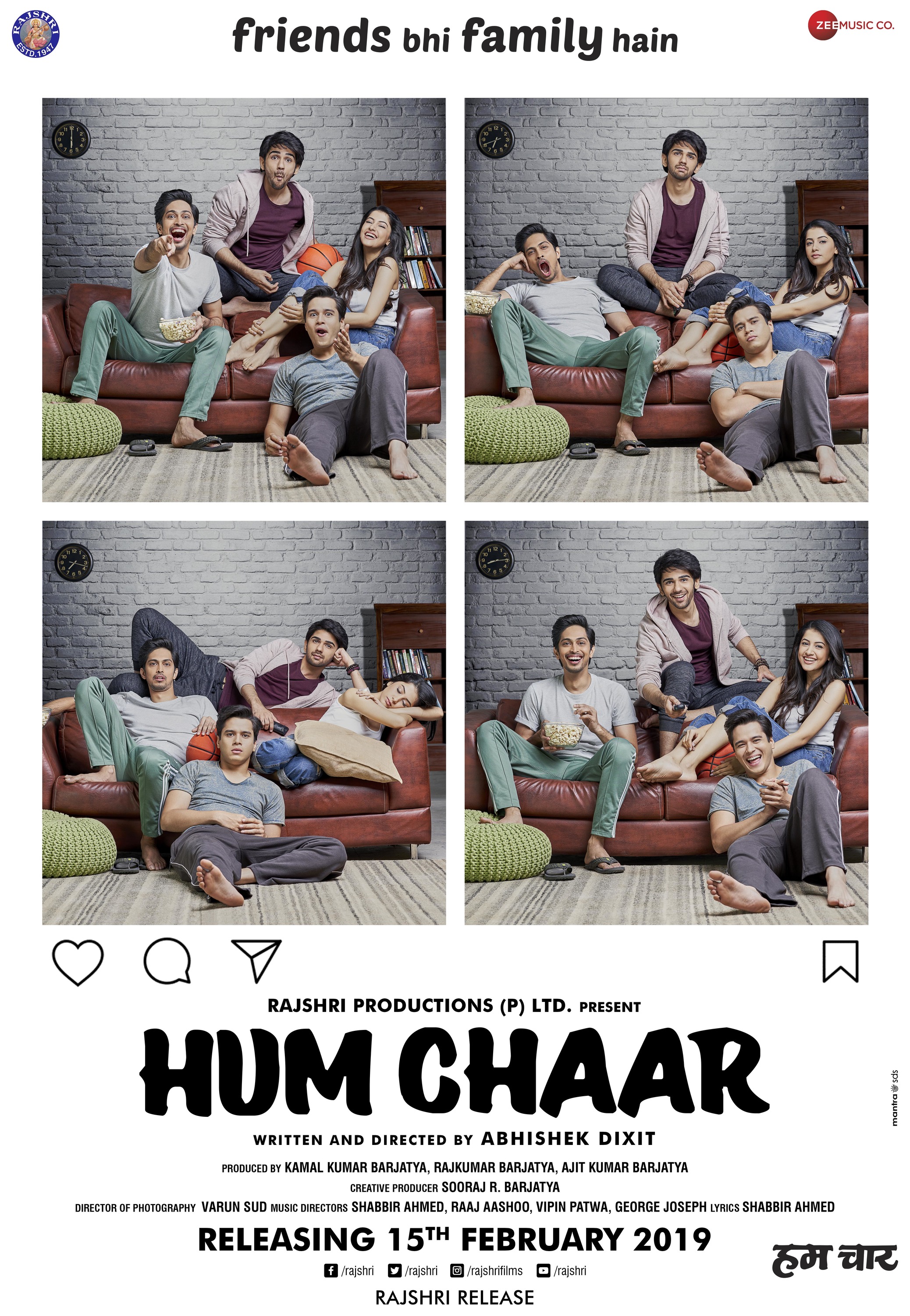 Mega Sized Movie Poster Image for Hum chaar 