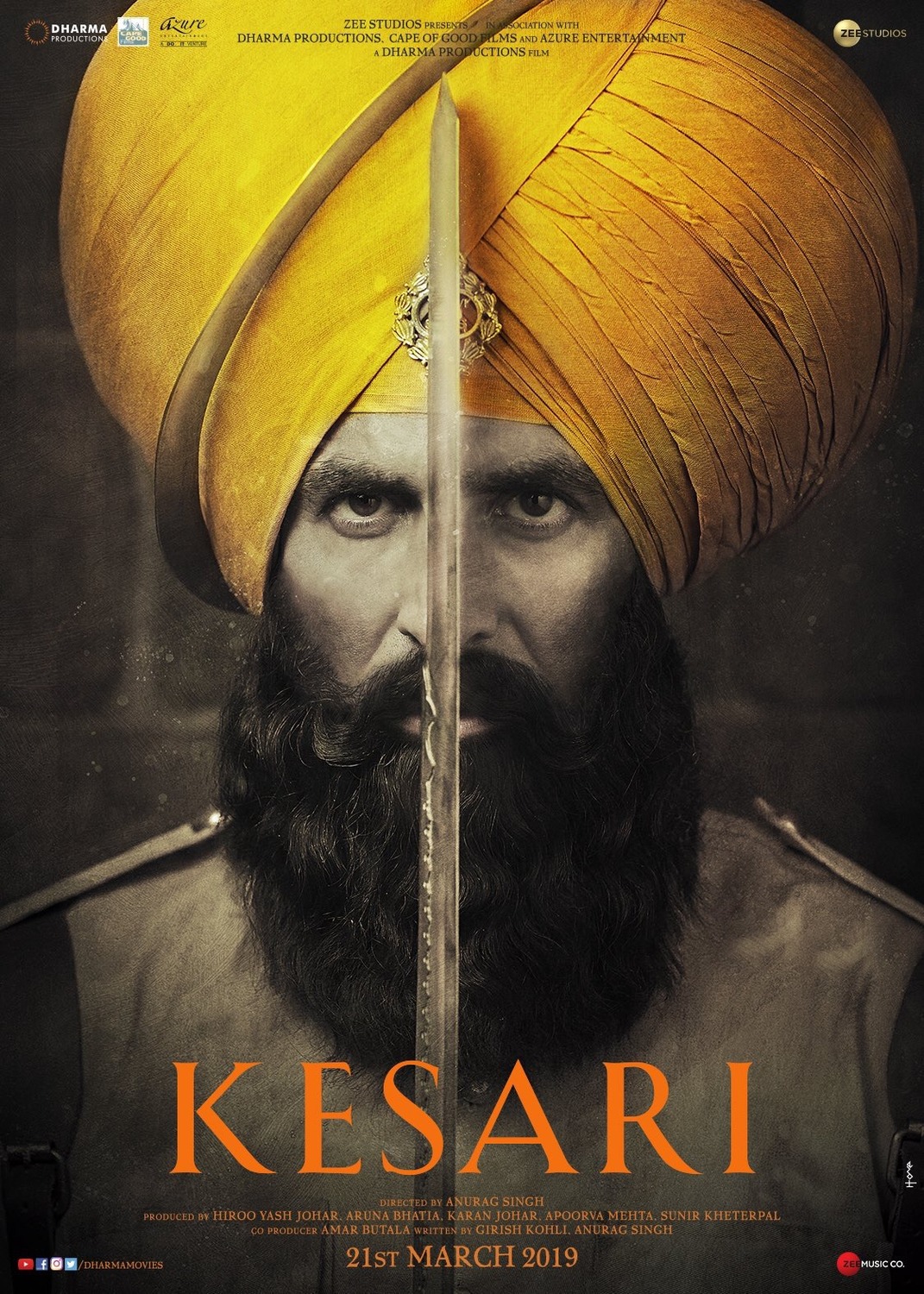 Extra Large Movie Poster Image for Kesari 