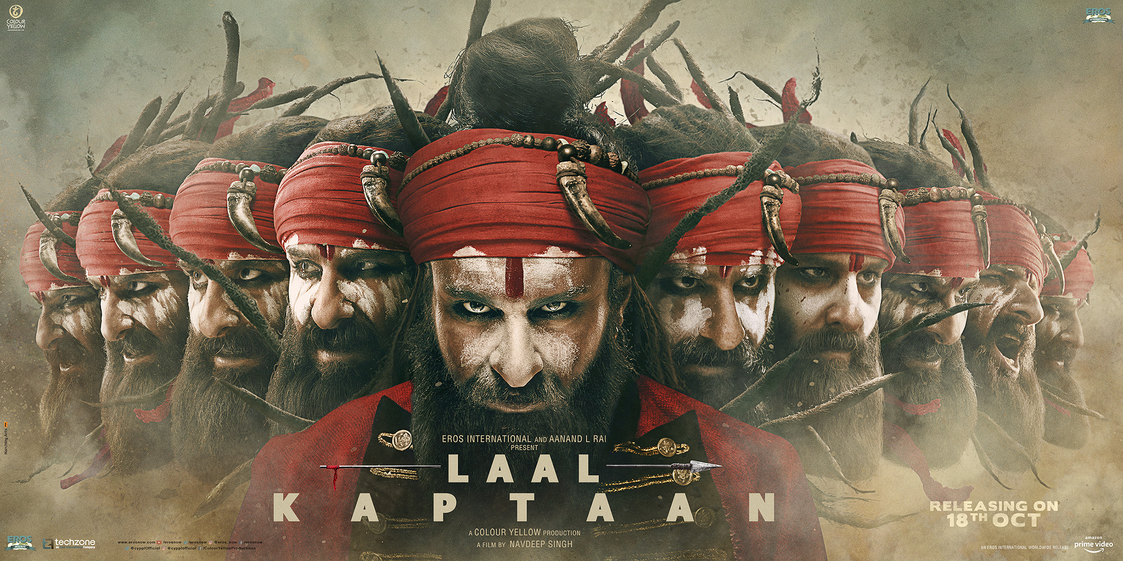 Mega Sized Movie Poster Image for Laal Kaptaan (#3 of 8)