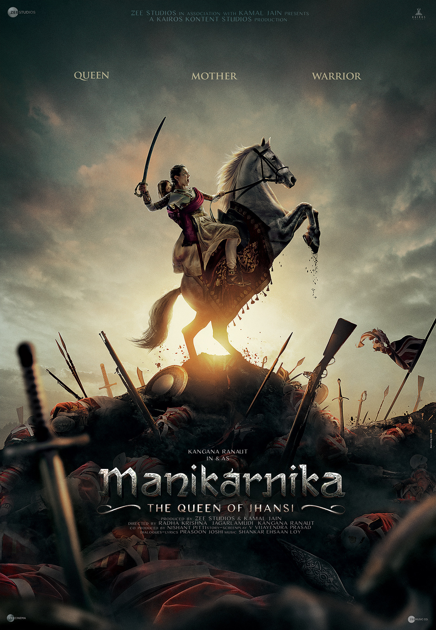 Mega Sized Movie Poster Image for Manikarnika: The Queen of Jhansi (#4 of 4)