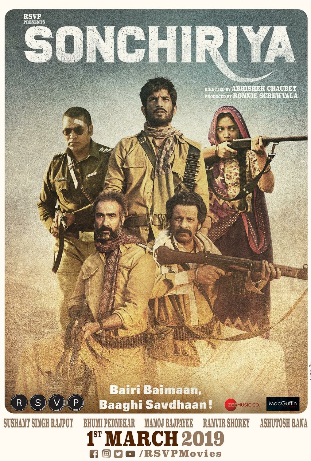 Extra Large Movie Poster Image for Sonchiriya 