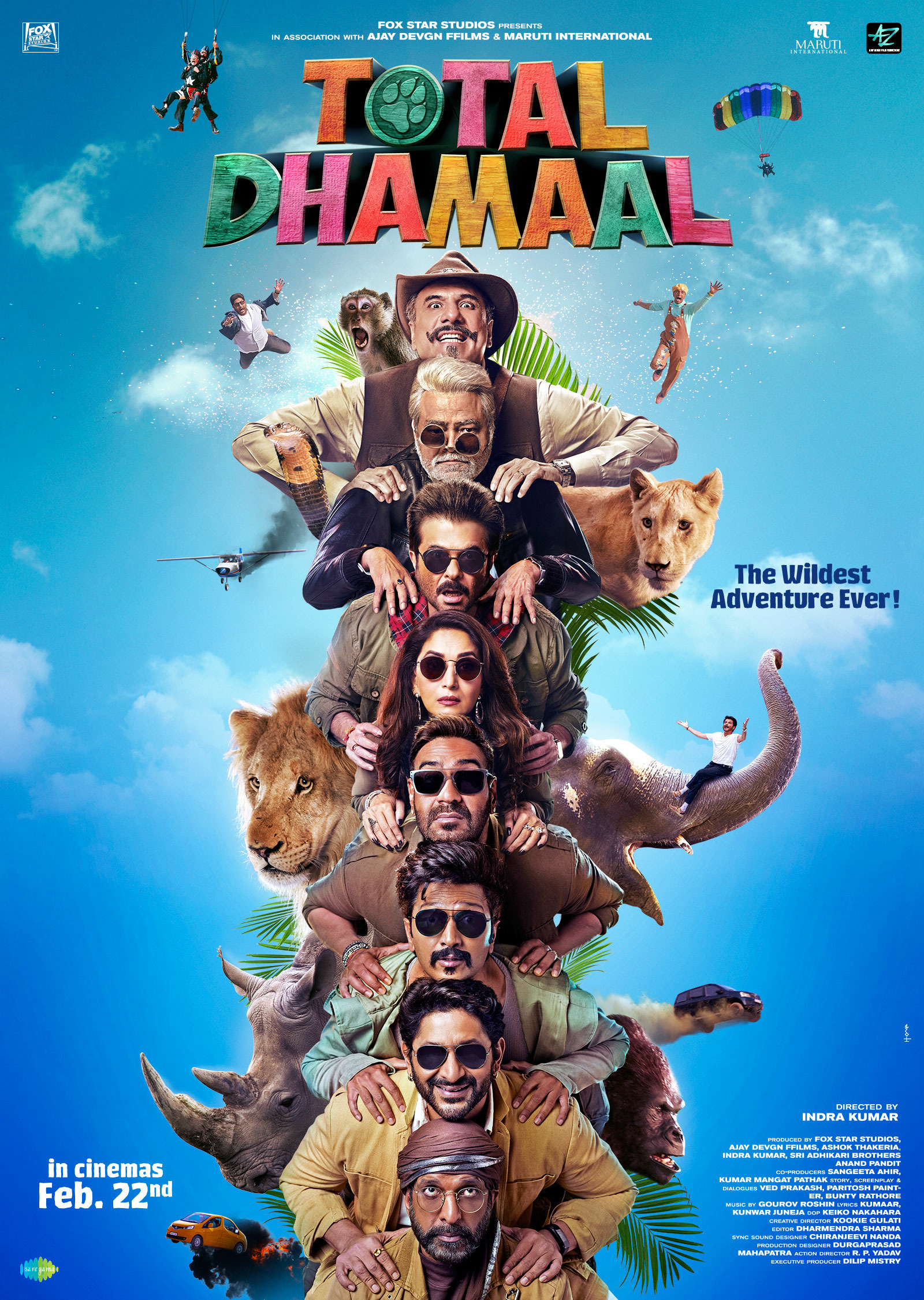 Mega Sized Movie Poster Image for Total Dhamaal (#2 of 2)