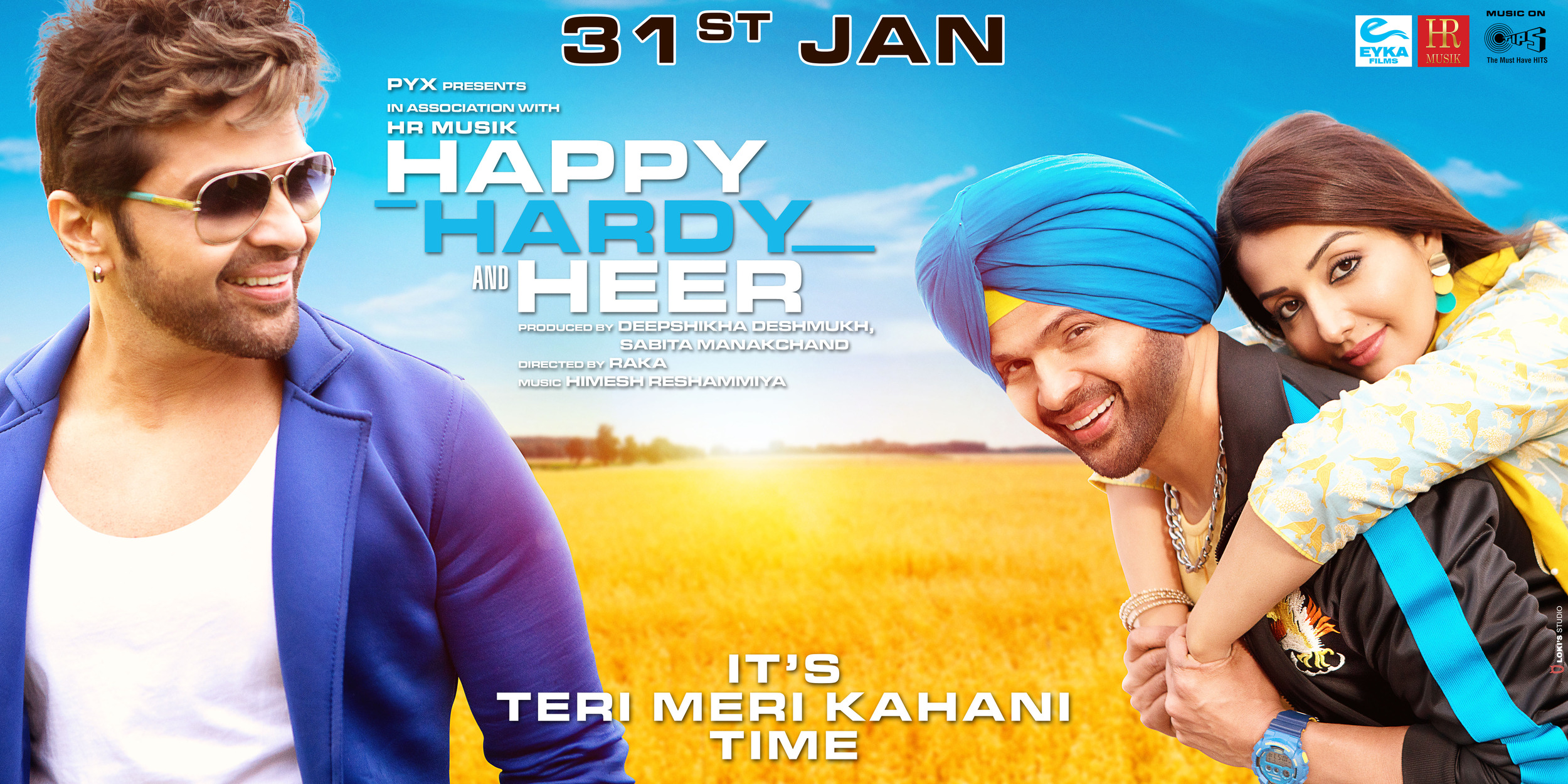 Mega Sized Movie Poster Image for Happy Hardy and Heer (#2 of 9)