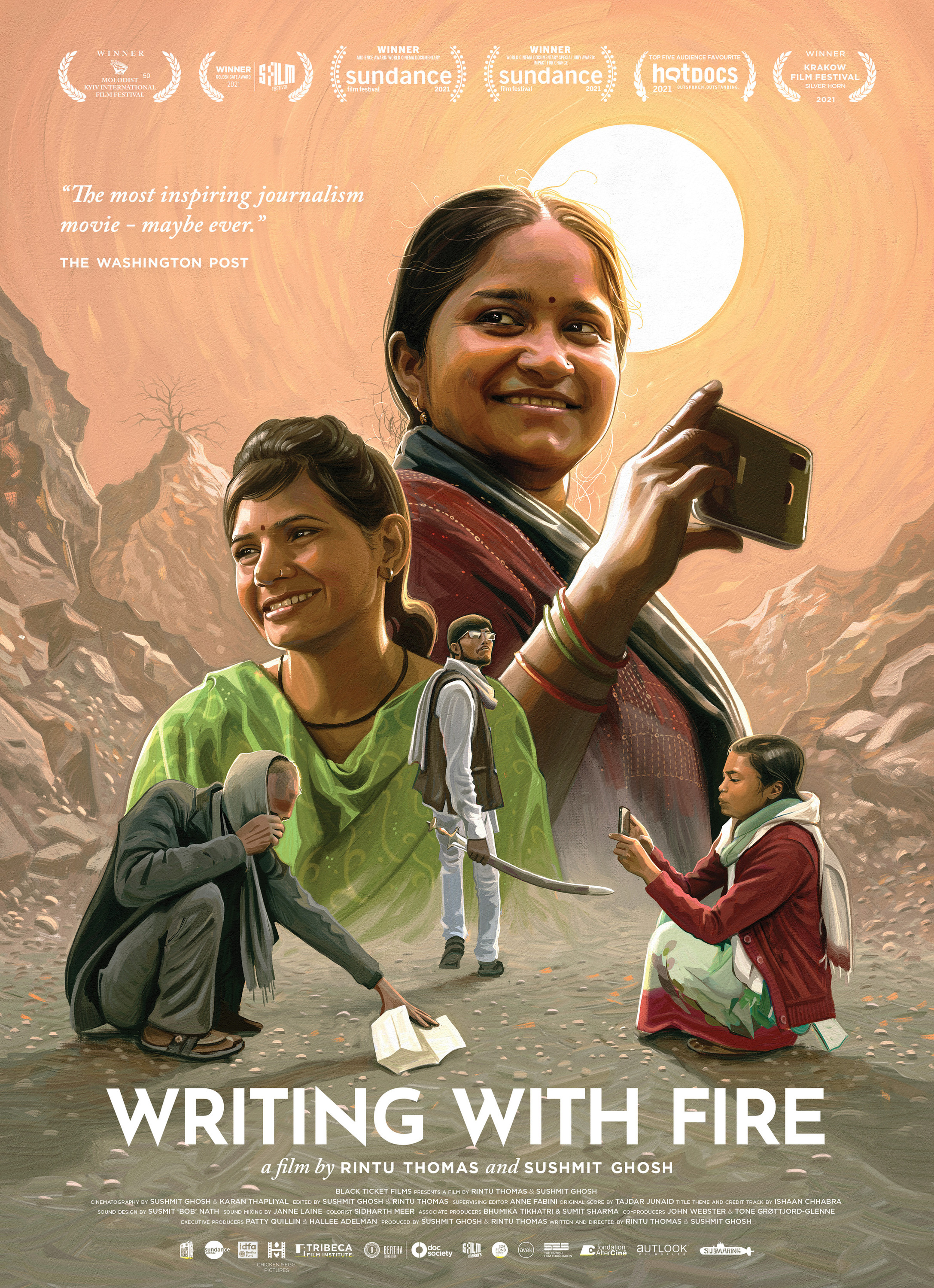 Mega Sized Movie Poster Image for Writing with Fire 
