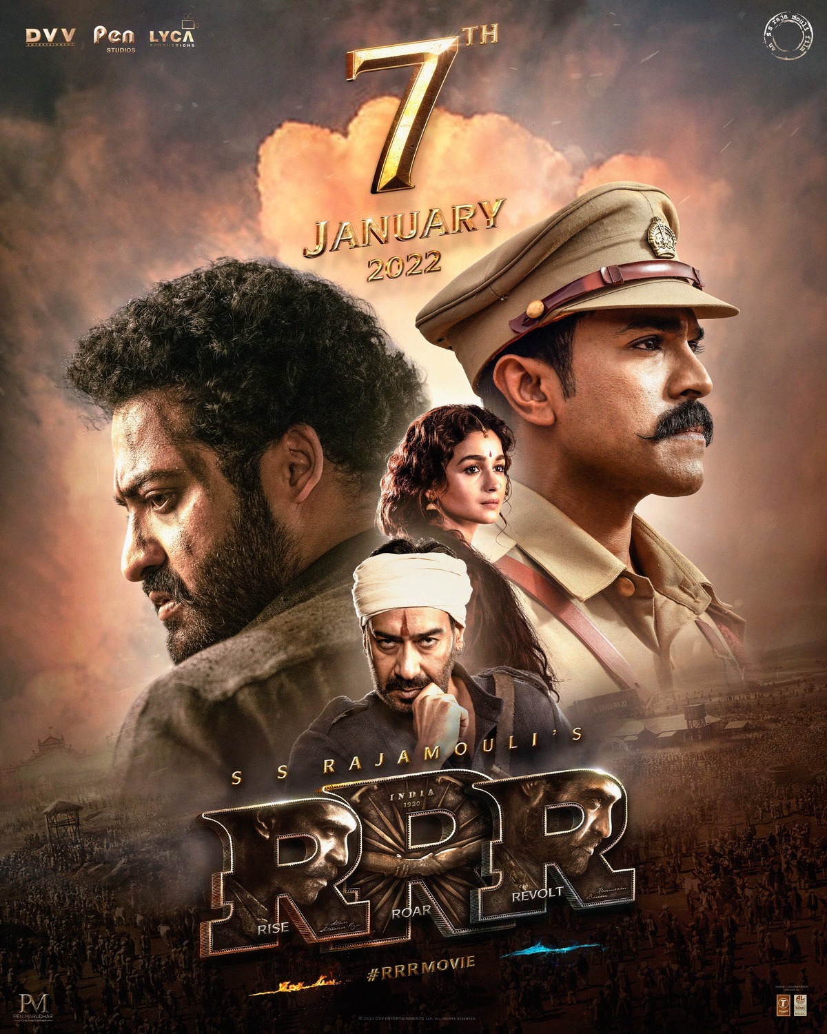 Extra Large Movie Poster Image for RRR 