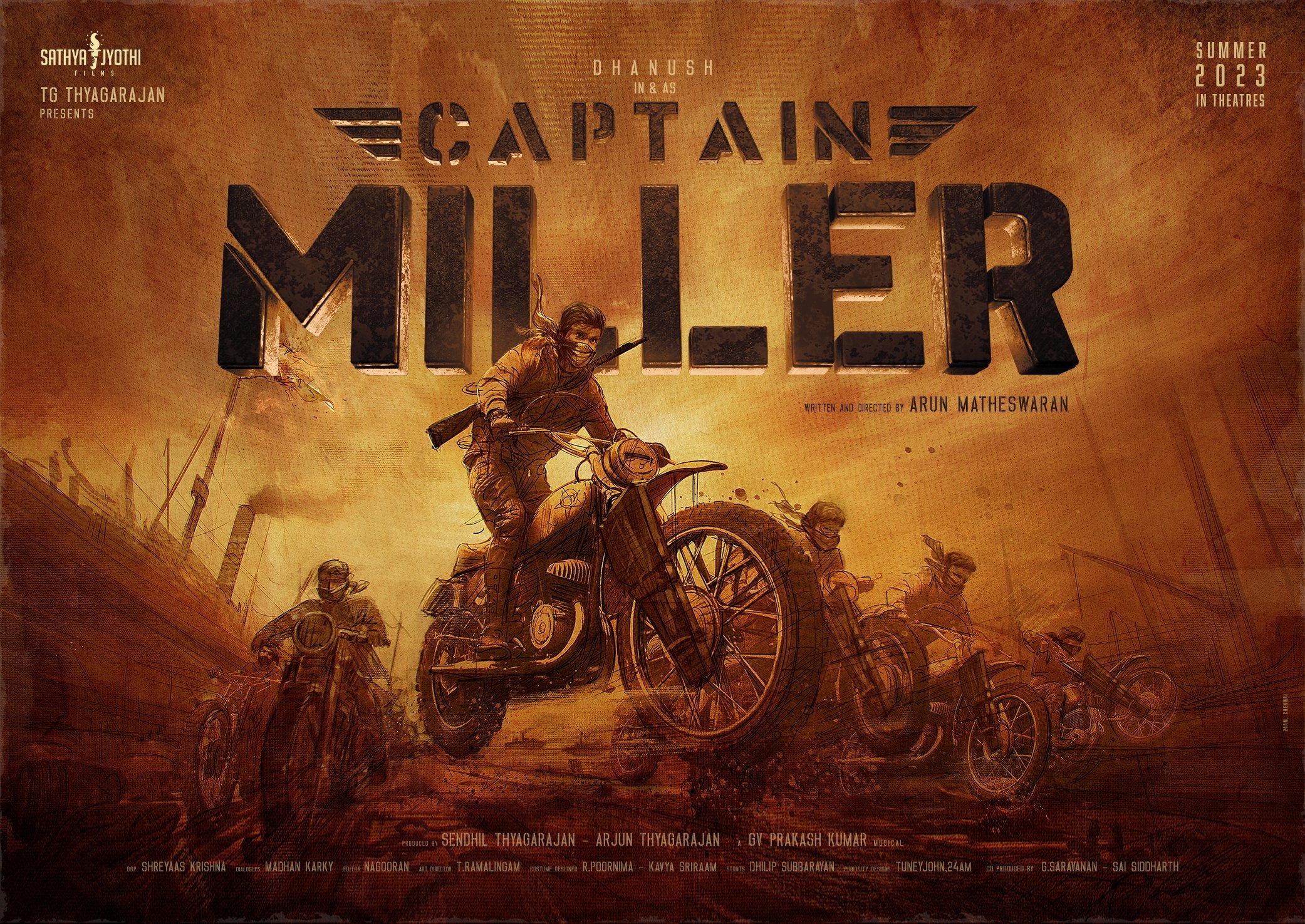 Mega Sized Movie Poster Image for Captain Miller 