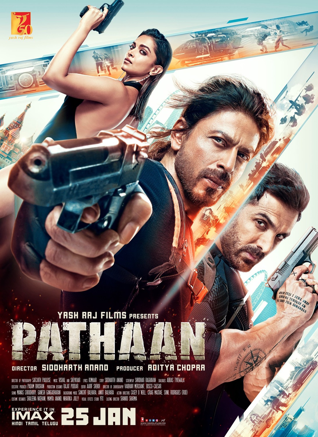 Extra Large Movie Poster Image for Pathaan 