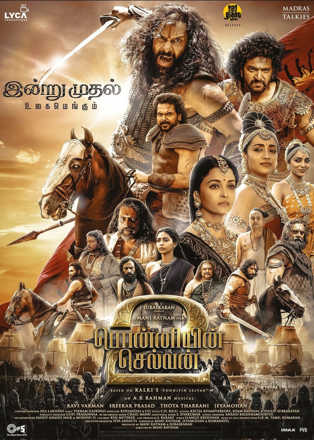 Extra Large Movie Poster Image for Ponniyin Selvan: Part Two 
