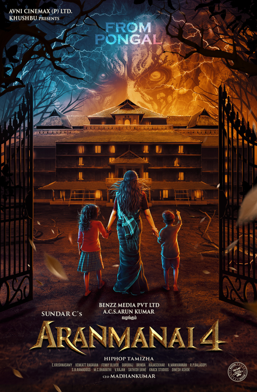 Extra Large Movie Poster Image for Aranmanai 4 