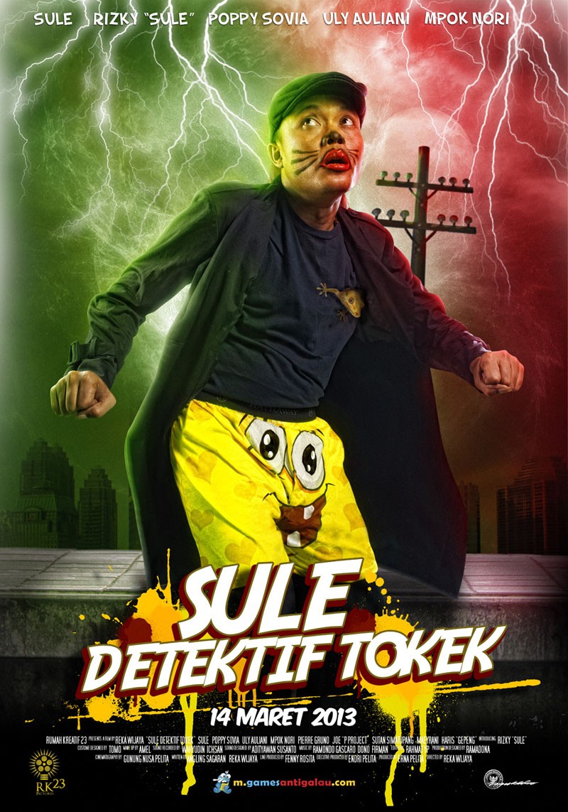 Extra Large Movie Poster Image for Sule Detektif Tokek 