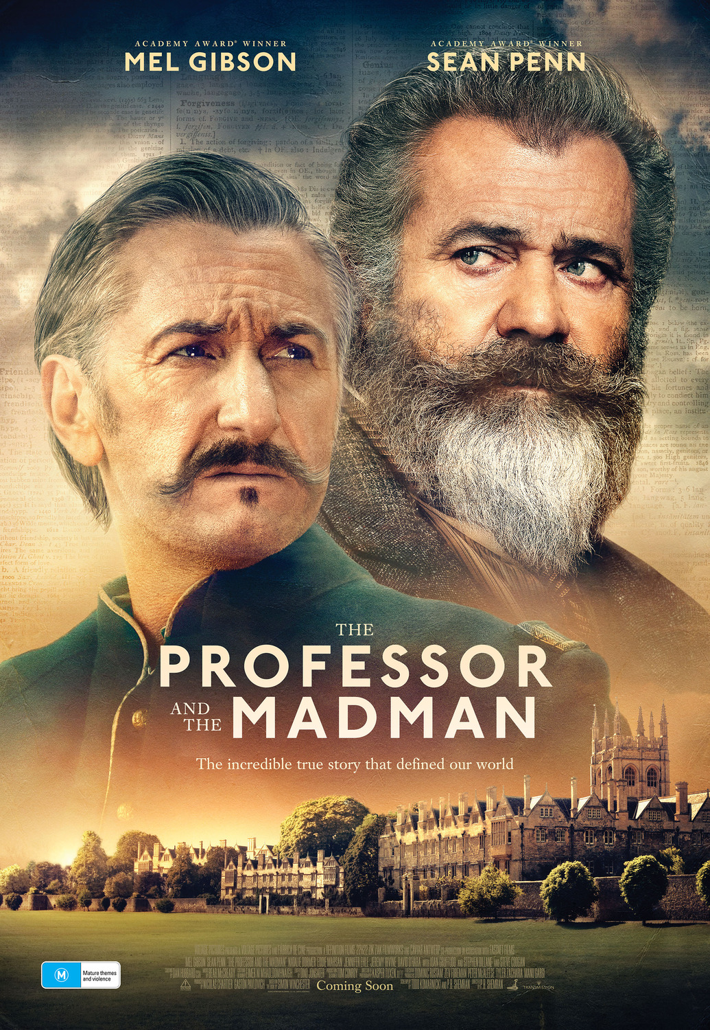 Extra Large Movie Poster Image for The Professor and the Madman (#3 of 4)