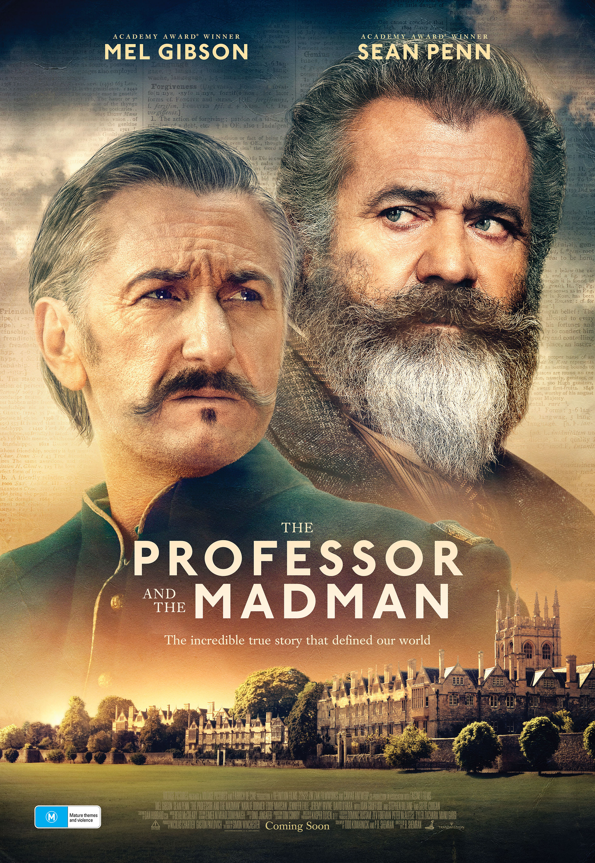 Mega Sized Movie Poster Image for The Professor and the Madman (#3 of 4)