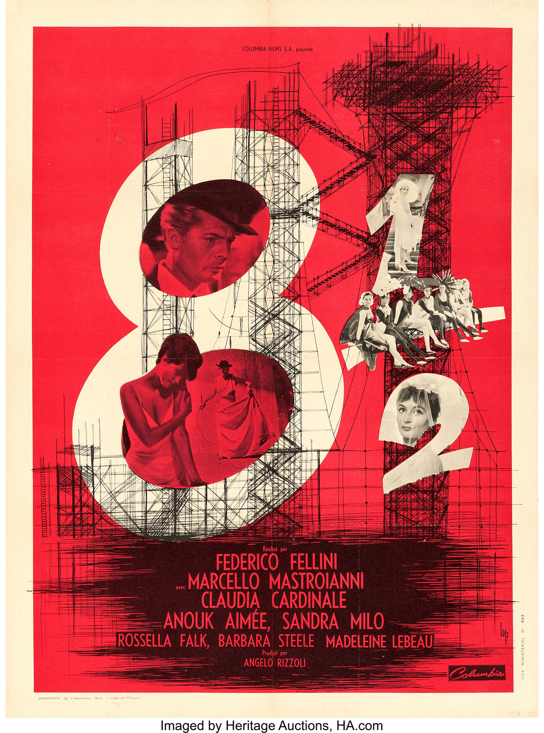 Extra Large Movie Poster Image for 8½ (#2 of 4)