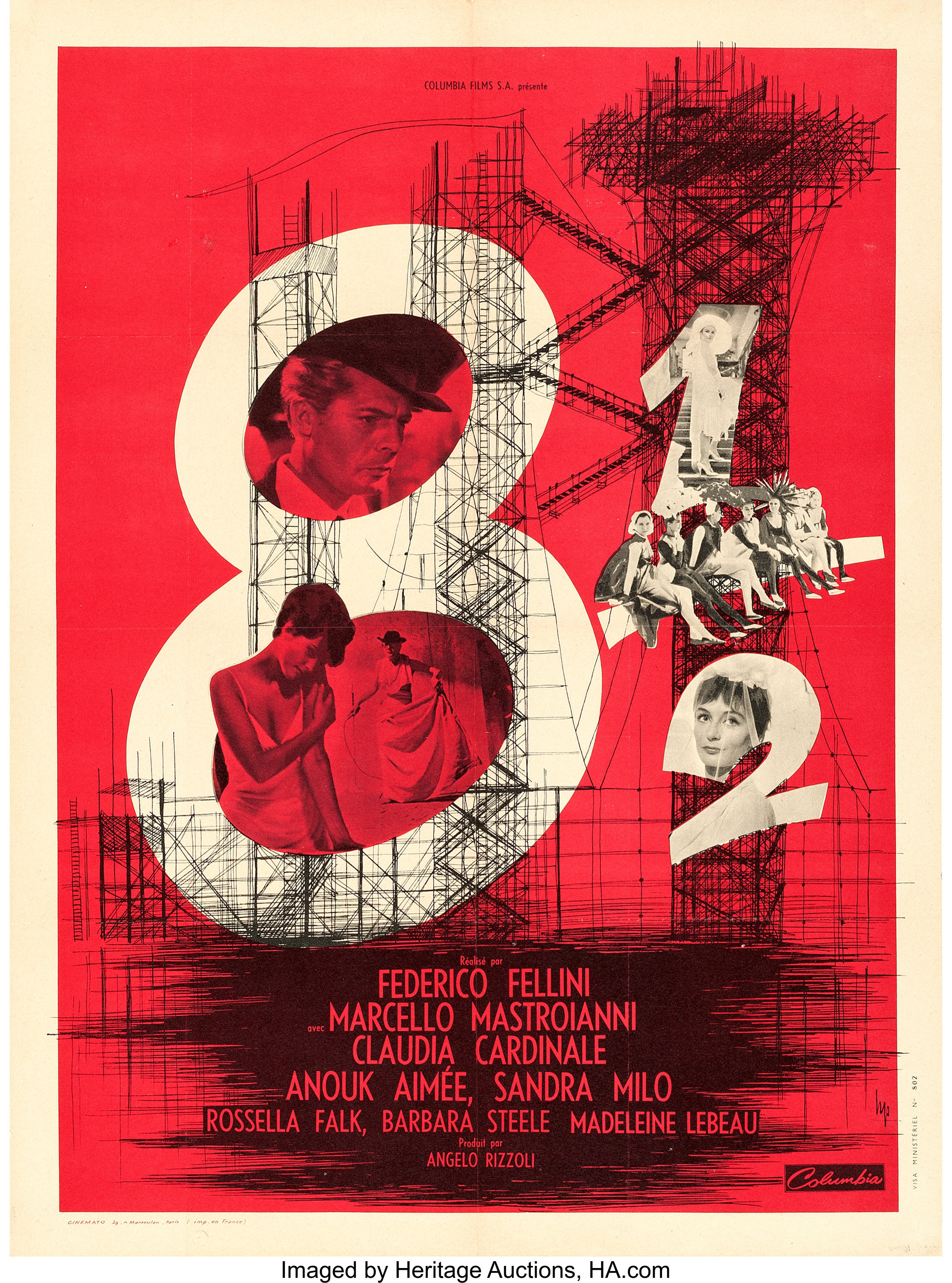 Mega Sized Movie Poster Image for 8½ (#2 of 4)