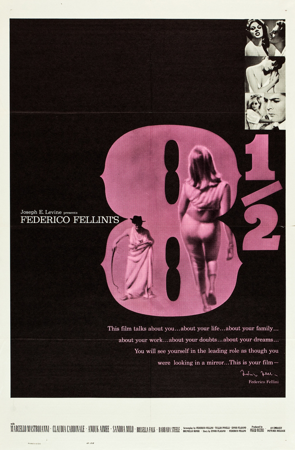 Extra Large Movie Poster Image for 8½ (#3 of 4)