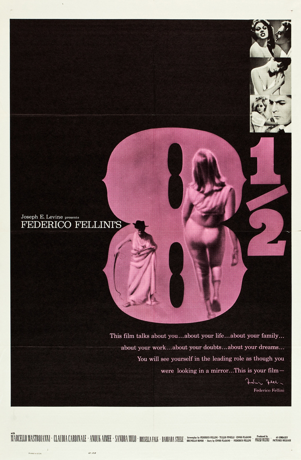 Extra Large Movie Poster Image for 8½ (#3 of 5)