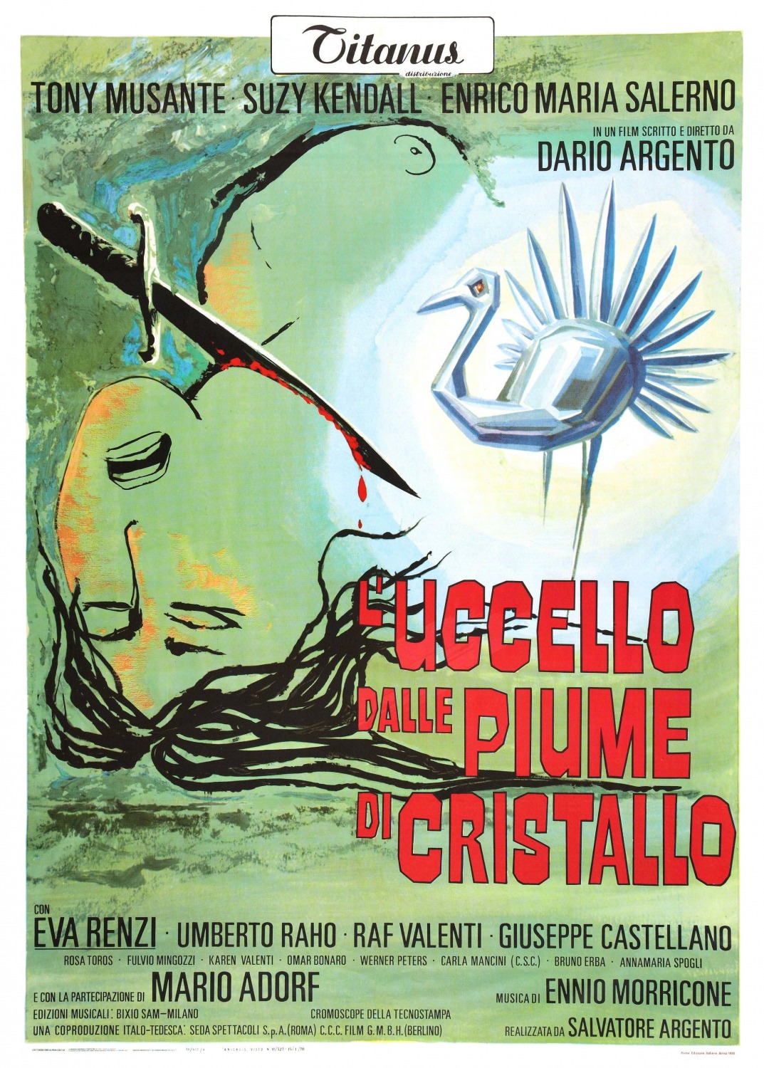 Extra Large Movie Poster Image for L'uccello dalle piume di cristallo (#1 of 3)