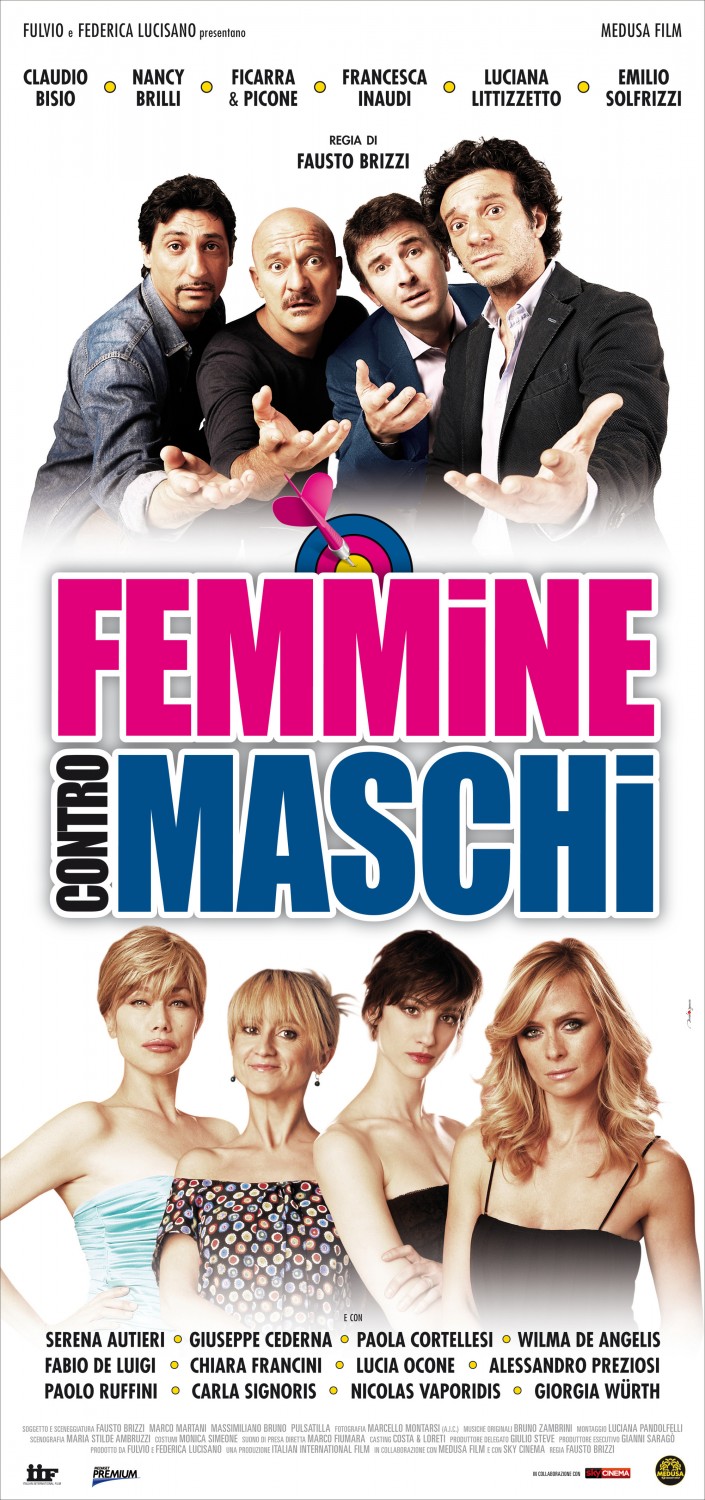 Extra Large Movie Poster Image for Femmine contro maschi 