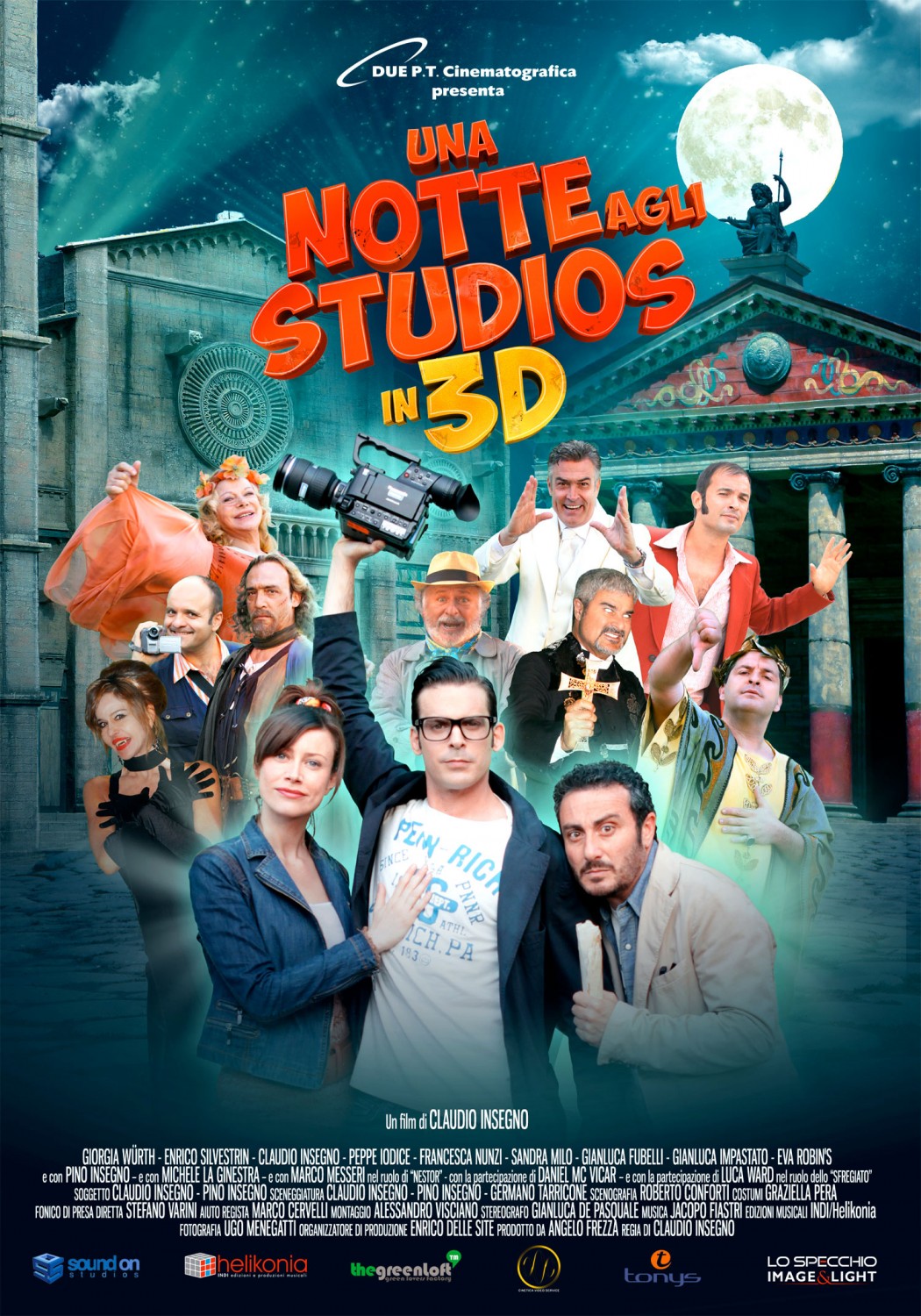Extra Large Movie Poster Image for Una notte agli studios 