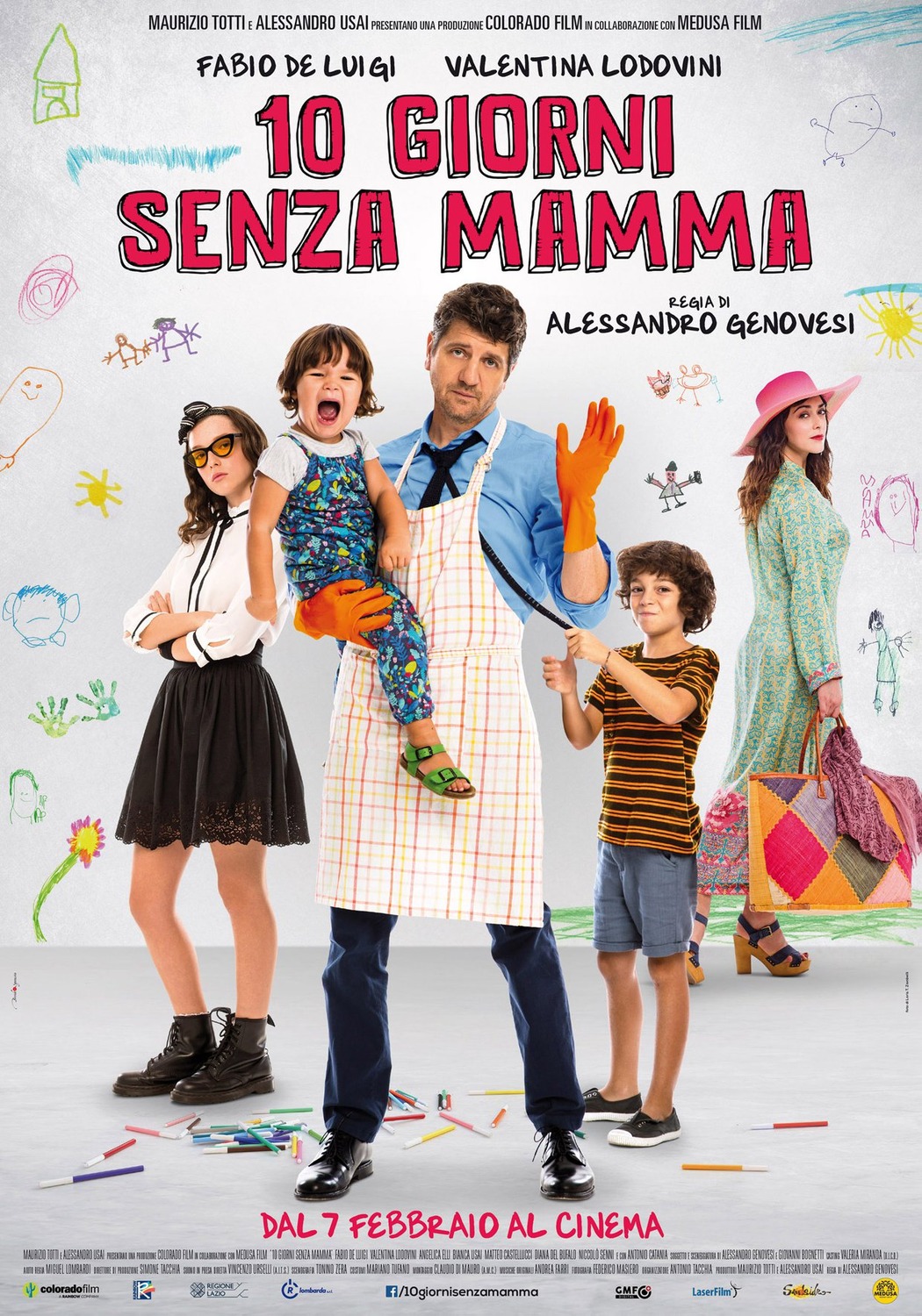 Extra Large Movie Poster Image for 10 giorni senza mamma 
