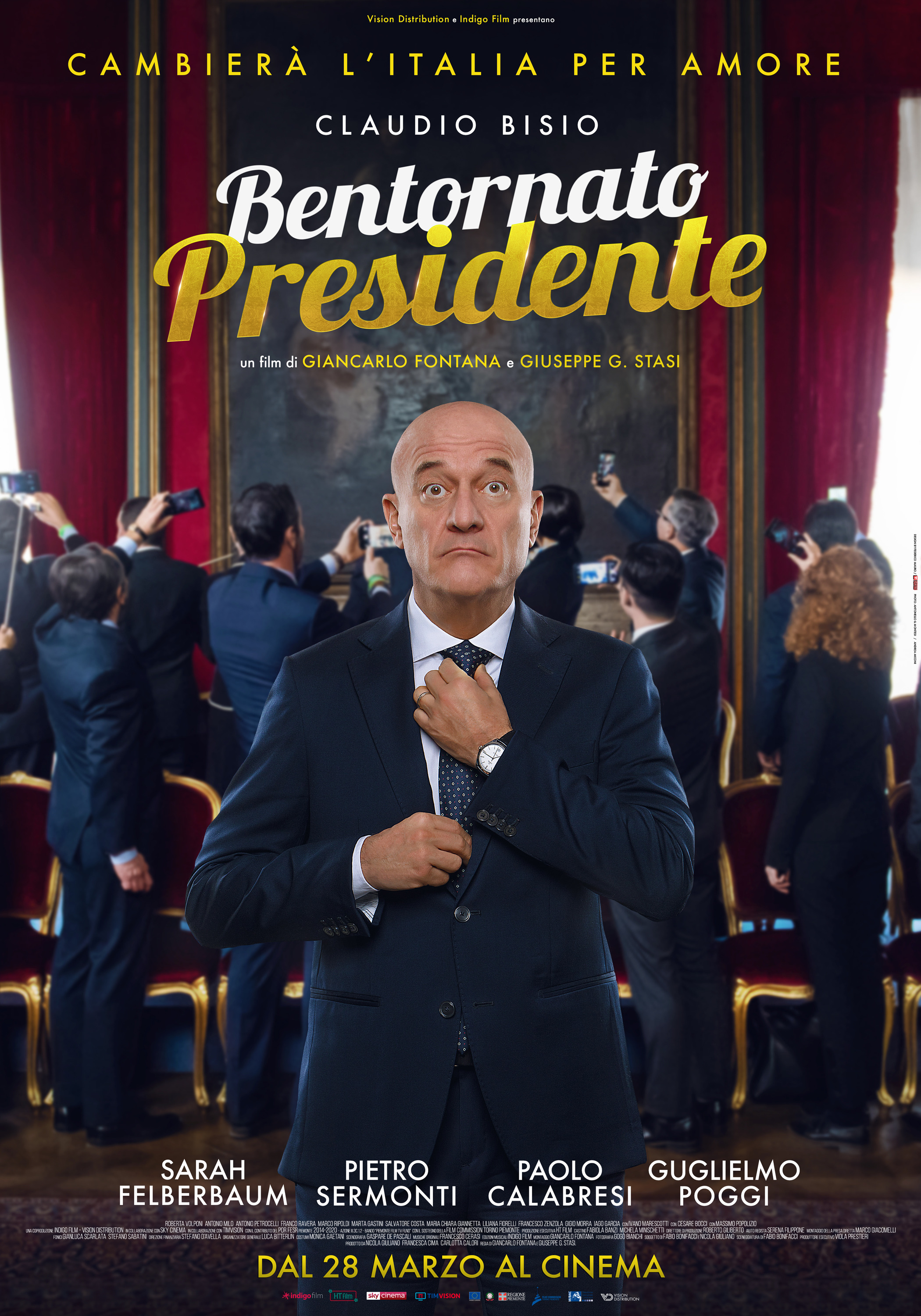 Mega Sized Movie Poster Image for Bentornato presidente 