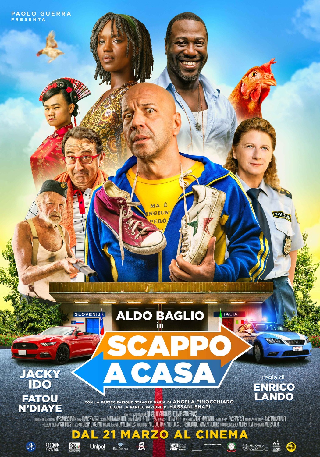 Extra Large Movie Poster Image for Scappo a casa 