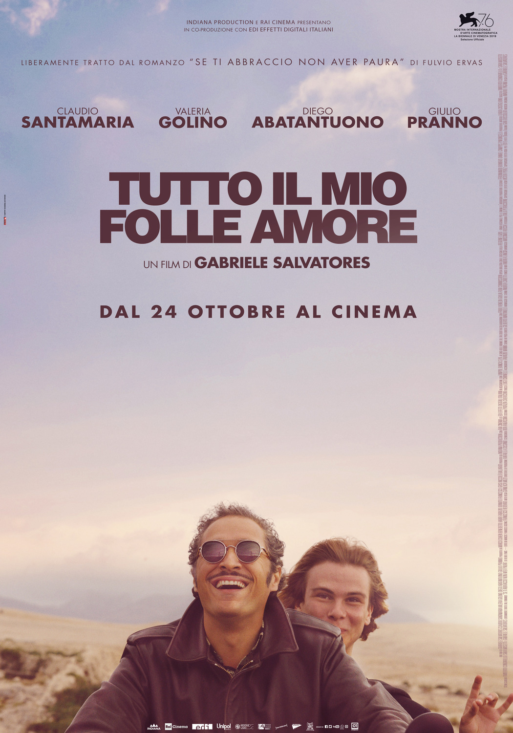 Extra Large Movie Poster Image for Tutto il mio folle amore 