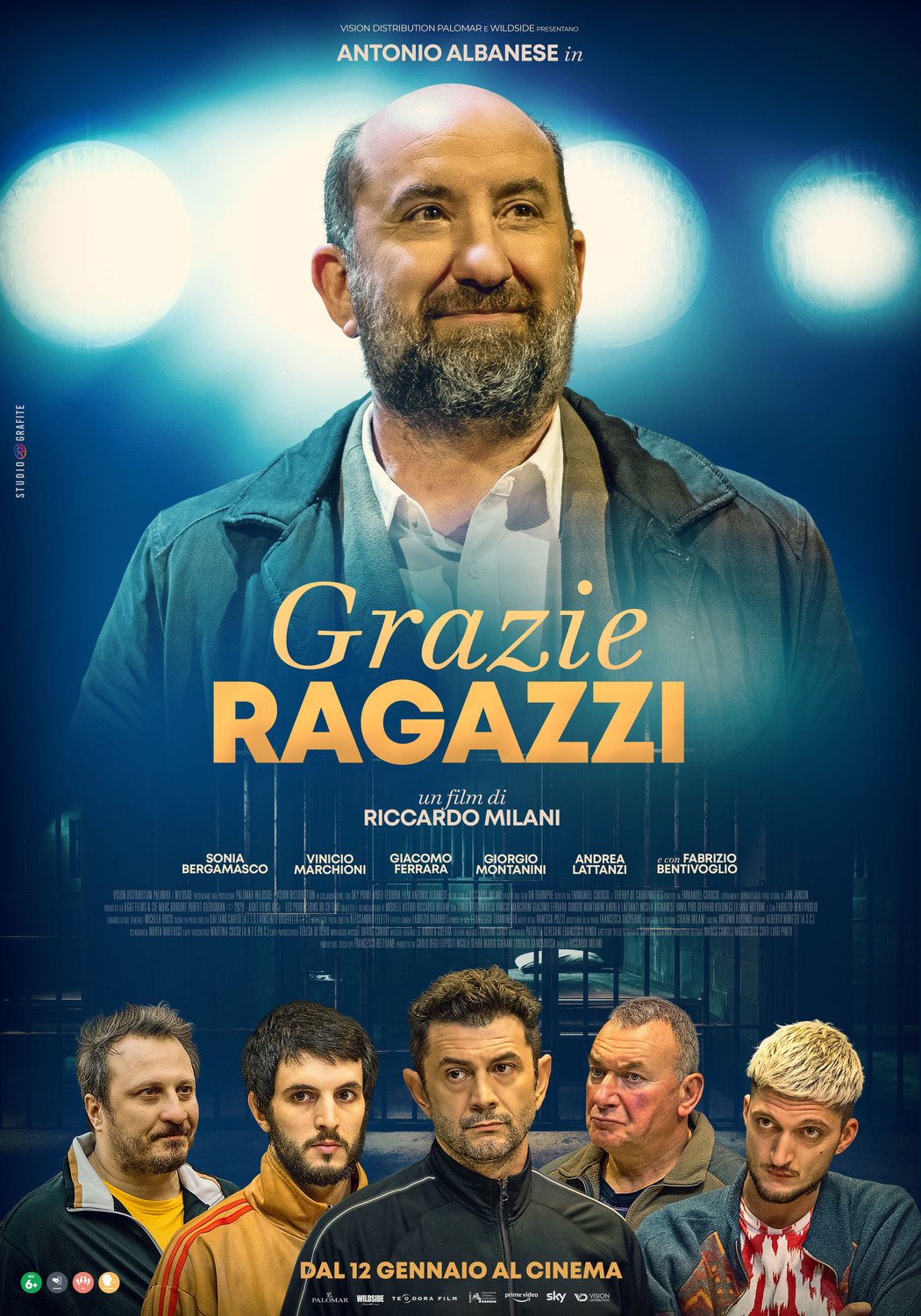 Extra Large Movie Poster Image for Grazie ragazzi 