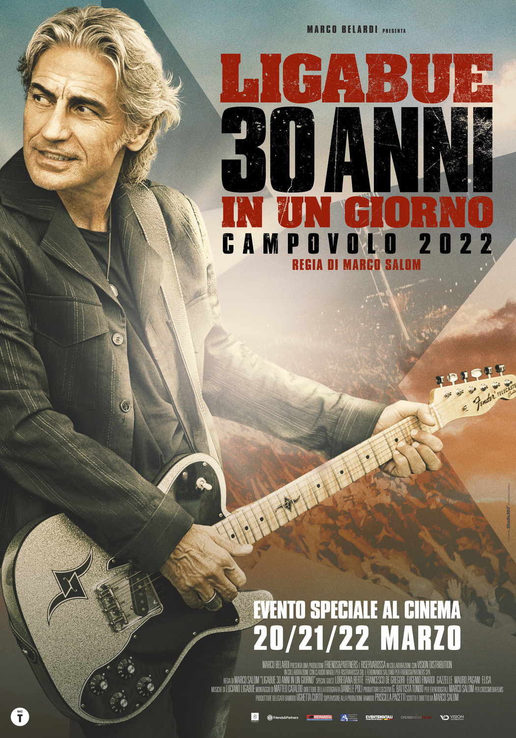 Extra Large Movie Poster Image for Ligabue - 30 Anni In Un Giorno 