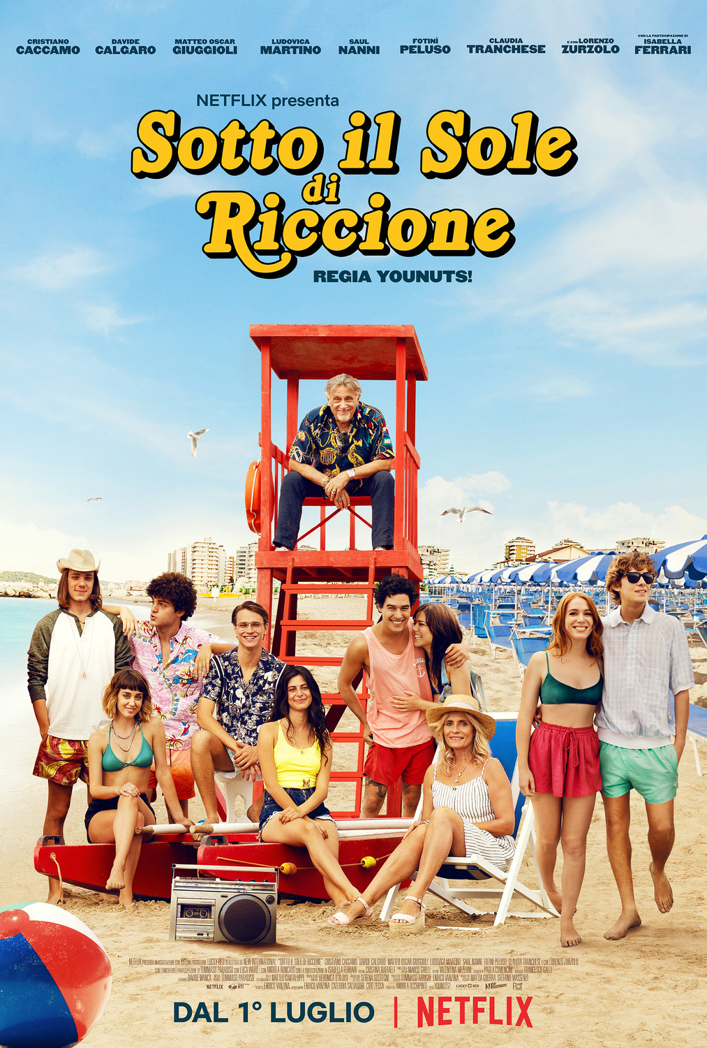 Extra Large TV Poster Image for Sotto il sole di Riccione 