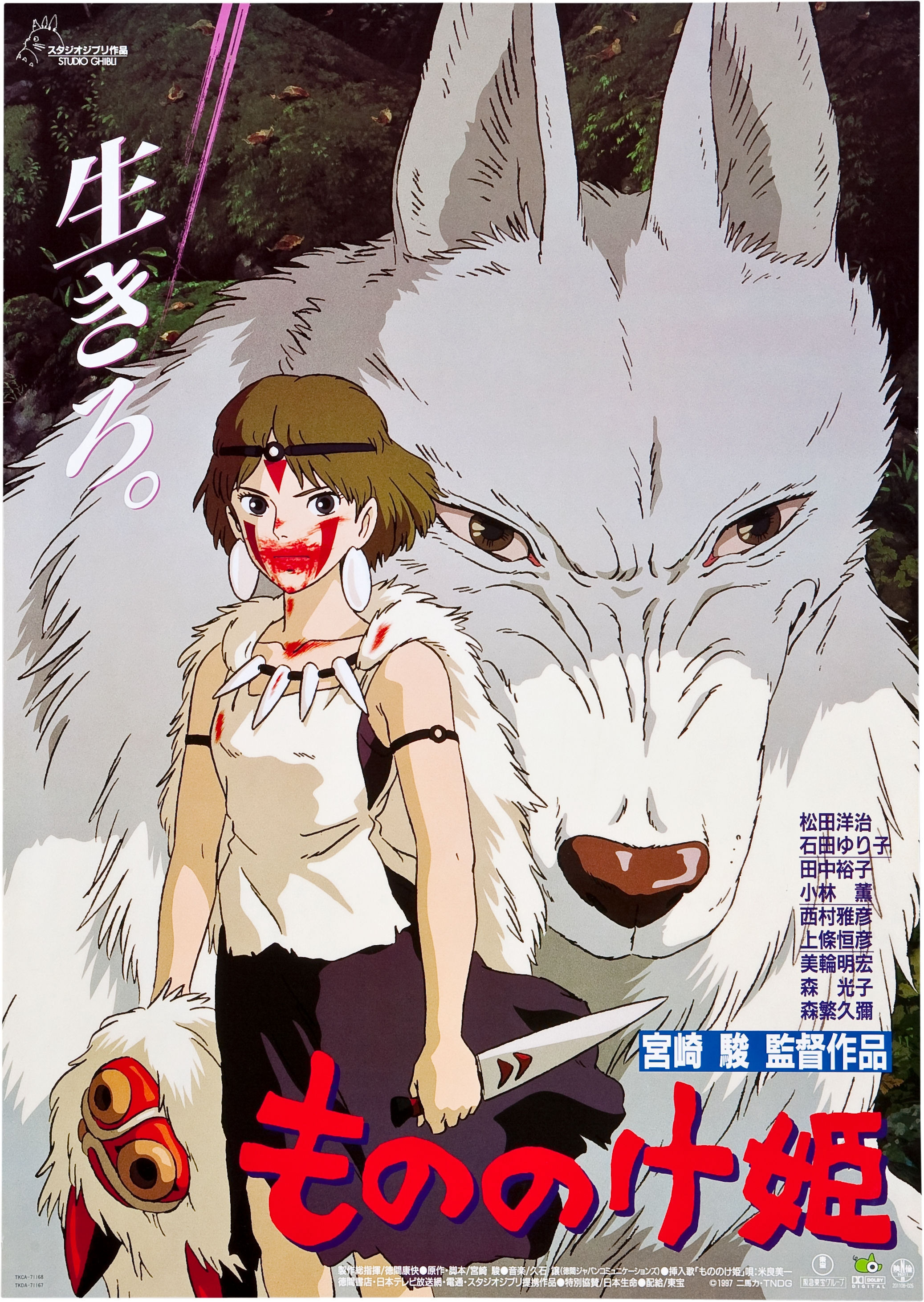 Mega Sized Movie Poster Image for Mononoke-hime (#4 of 4)