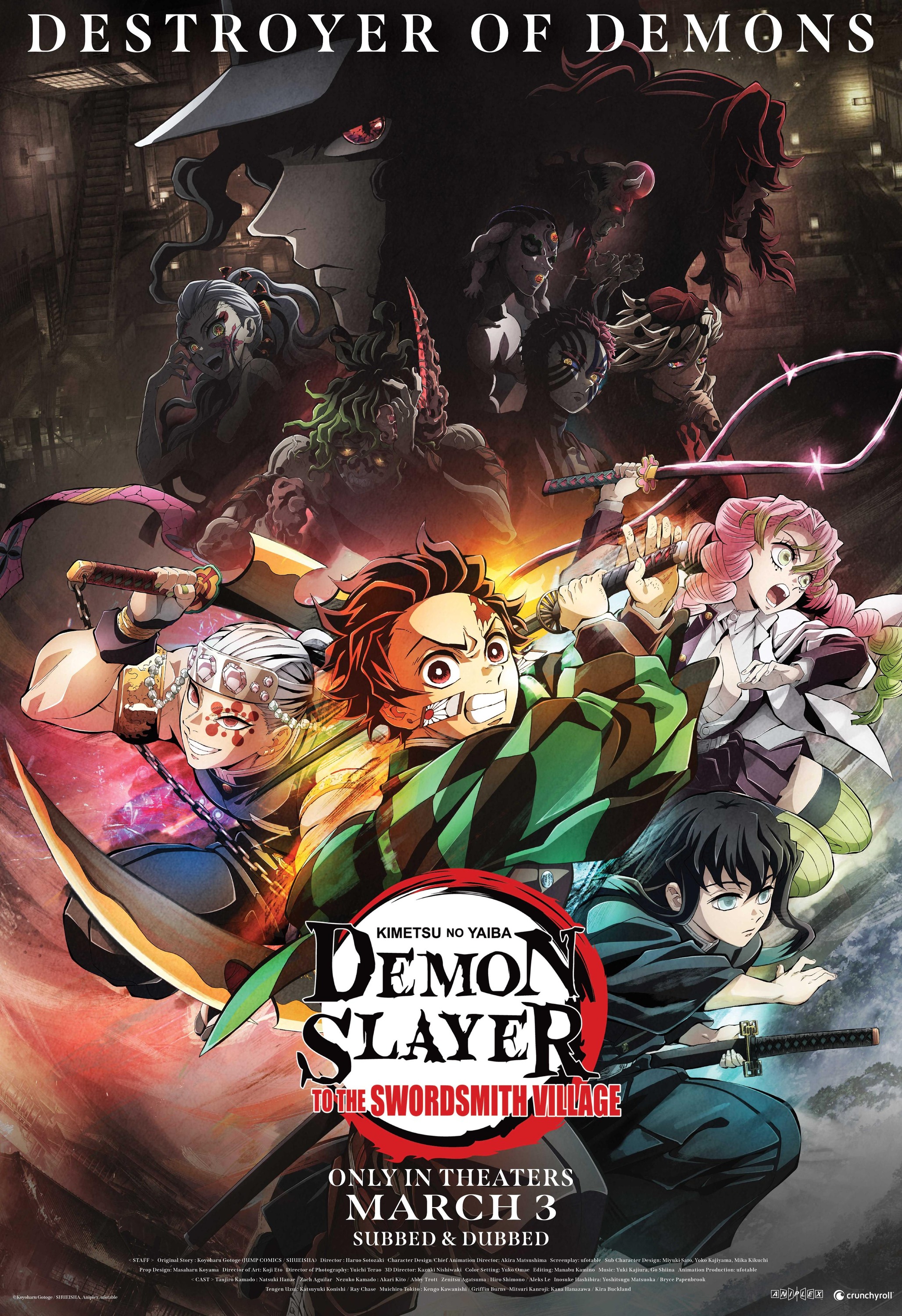 Mega Sized Movie Poster Image for Demon Slayer: Kimetsu No Yaiba - To the Swordsmith Village 