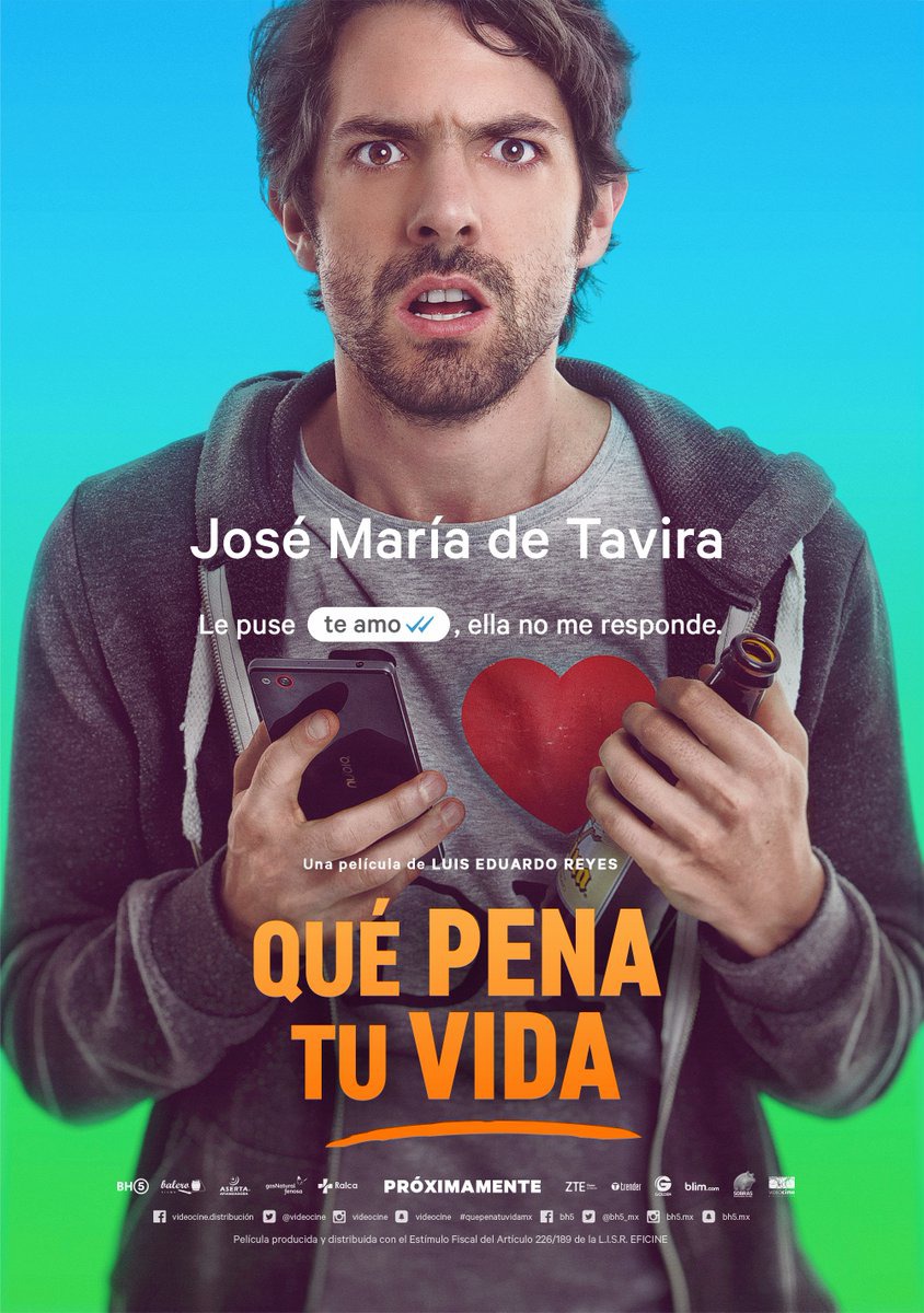 Extra Large Movie Poster Image for Que Pena Tu Vida (#1 of 6)