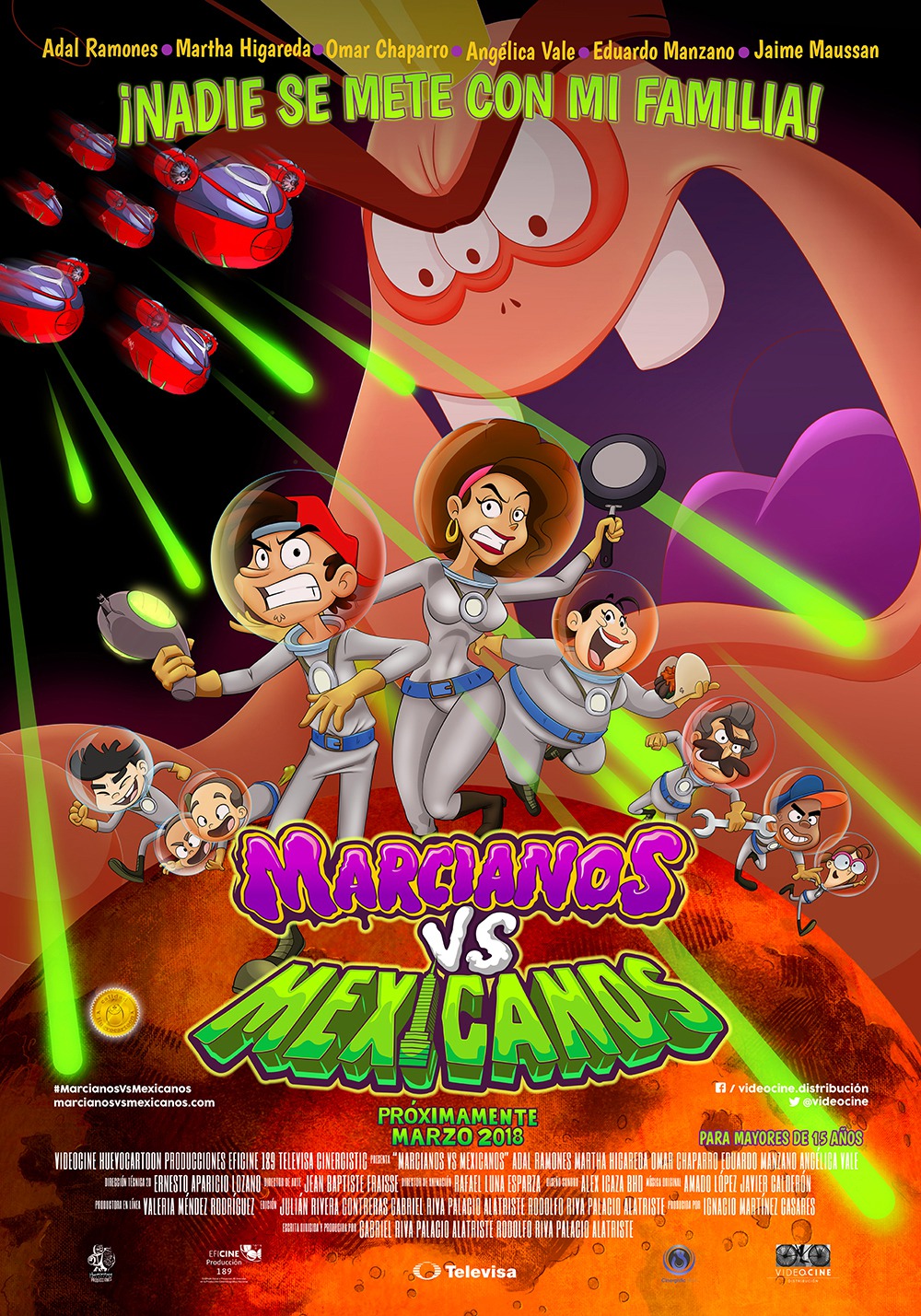Extra Large Movie Poster Image for Marcianos vs Mexicanos  (#2 of 2)