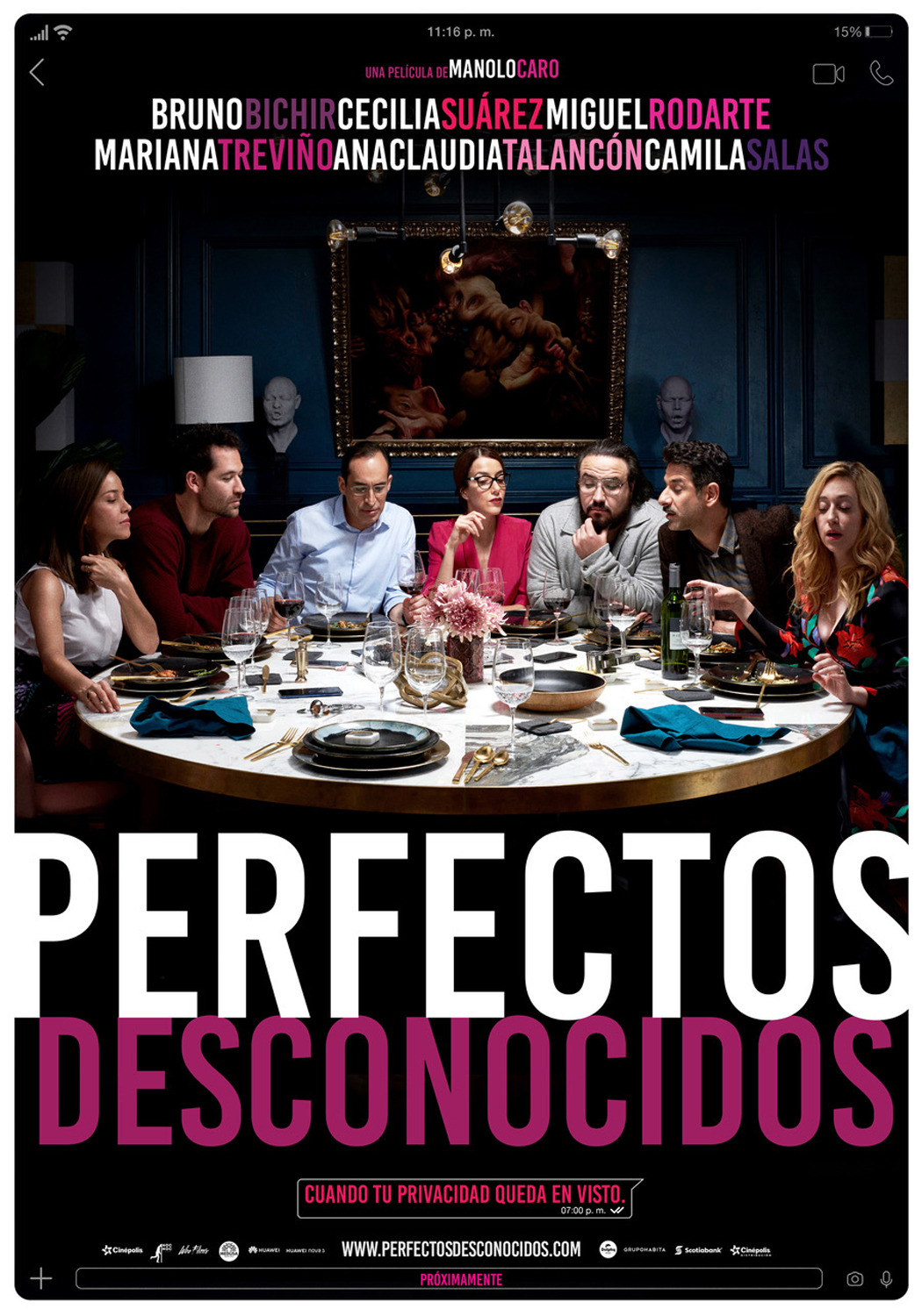 Extra Large Movie Poster Image for Perfectos desconocidos (#5 of 8)