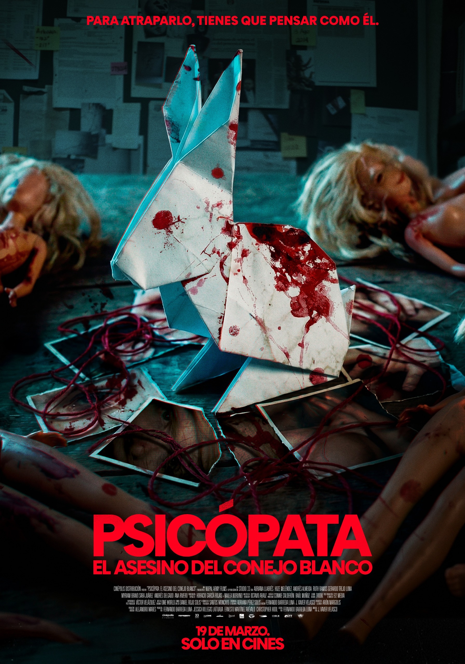 Mega Sized Movie Poster Image for Psicópata: El Asesino del Conejo Blanco (#1 of 2)