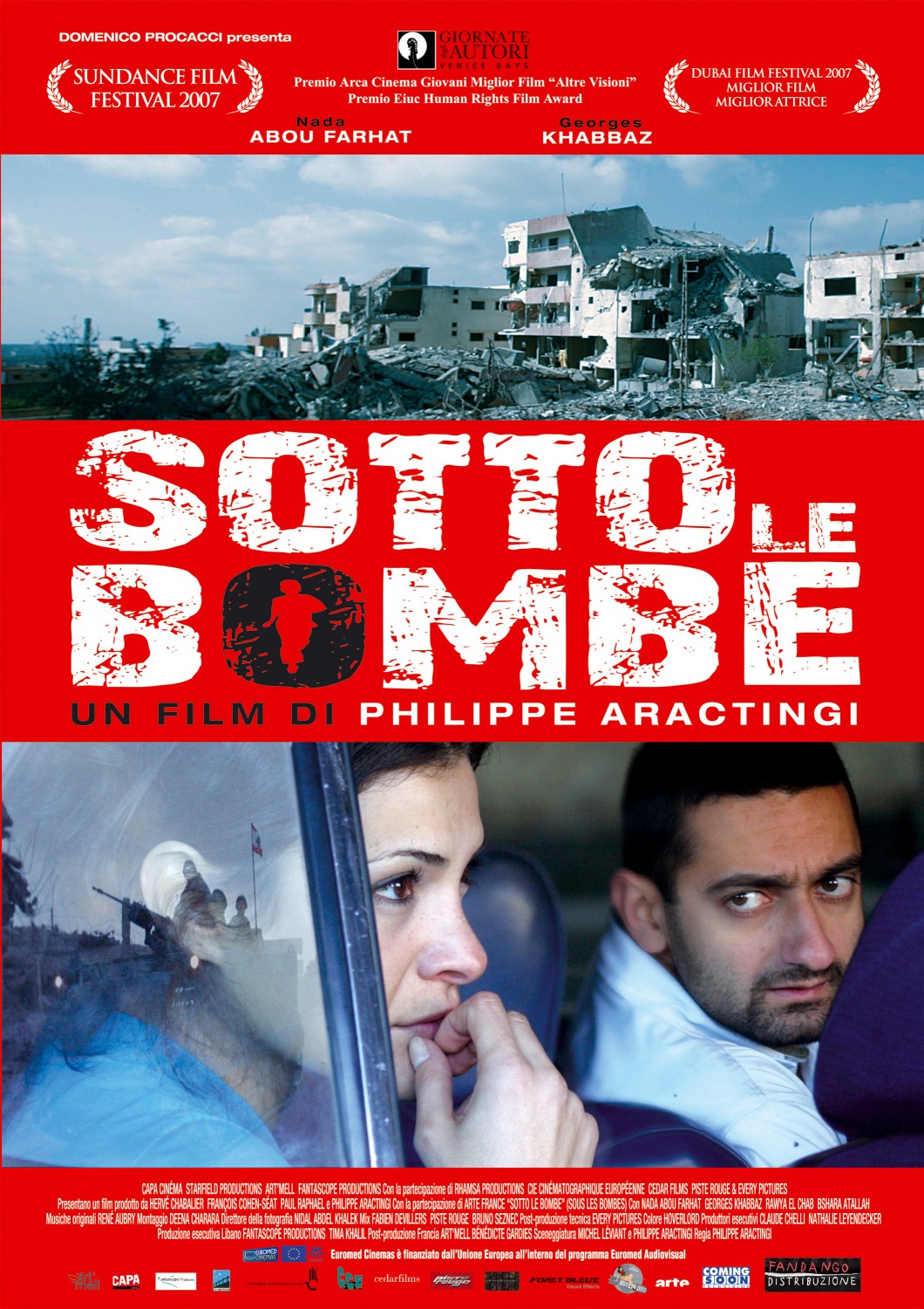 Extra Large Movie Poster Image for Sous les bombes 