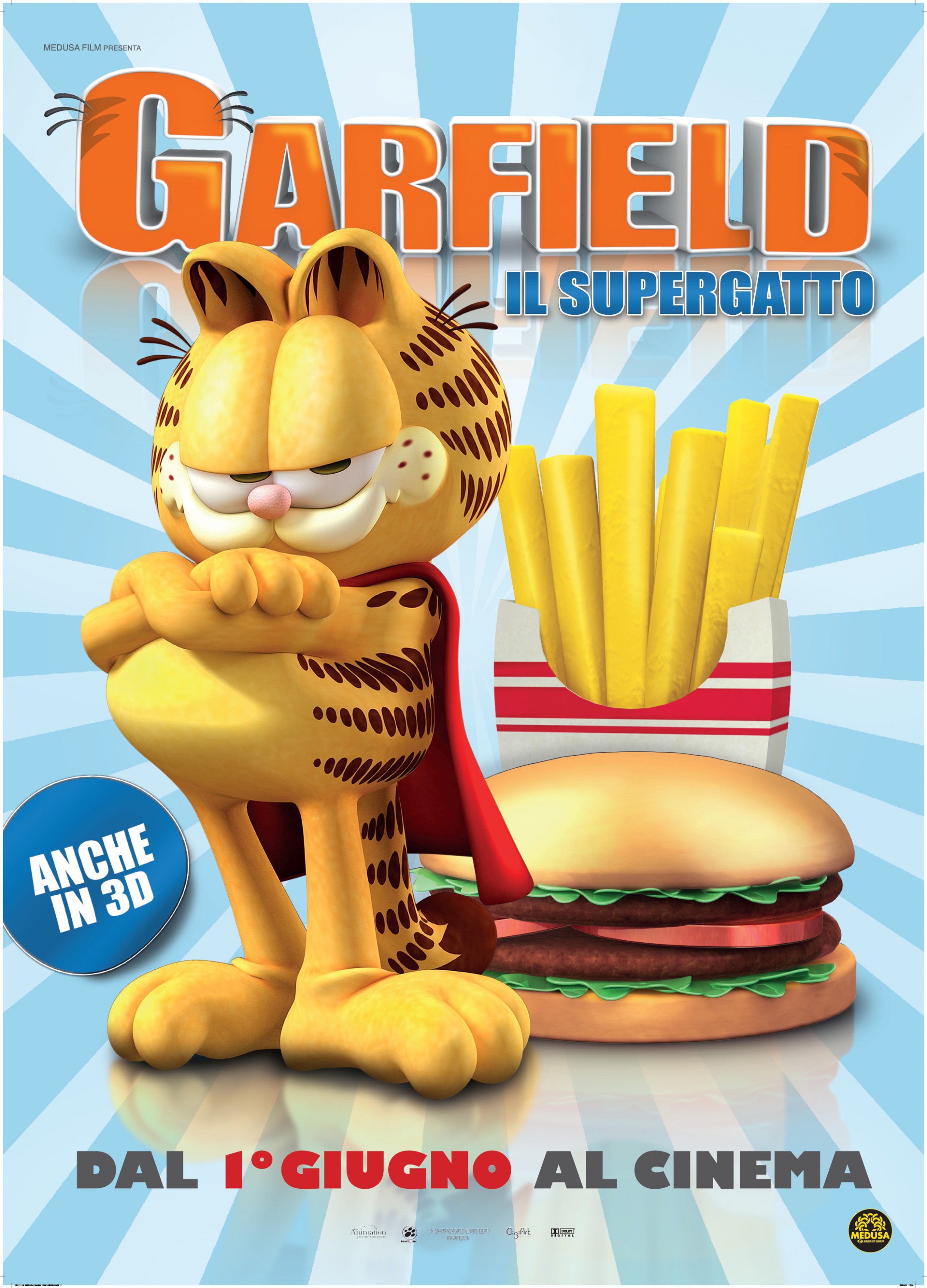 Mega Sized Movie Poster Image for Garfield 3D (#2 of 2)