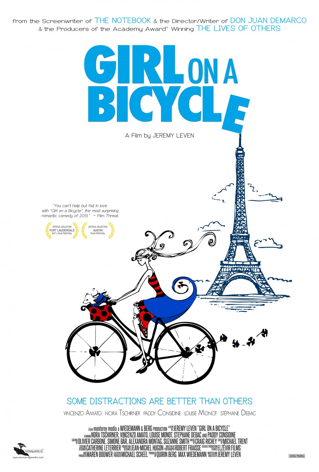 Extra Large Movie Poster Image for Girl on a Bicycle 