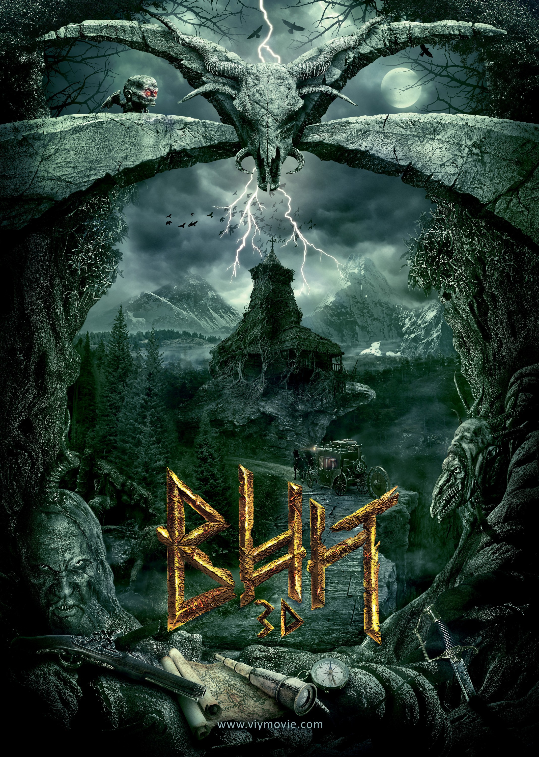 Mega Sized Movie Poster Image for Viy. Vozvrashchenie 