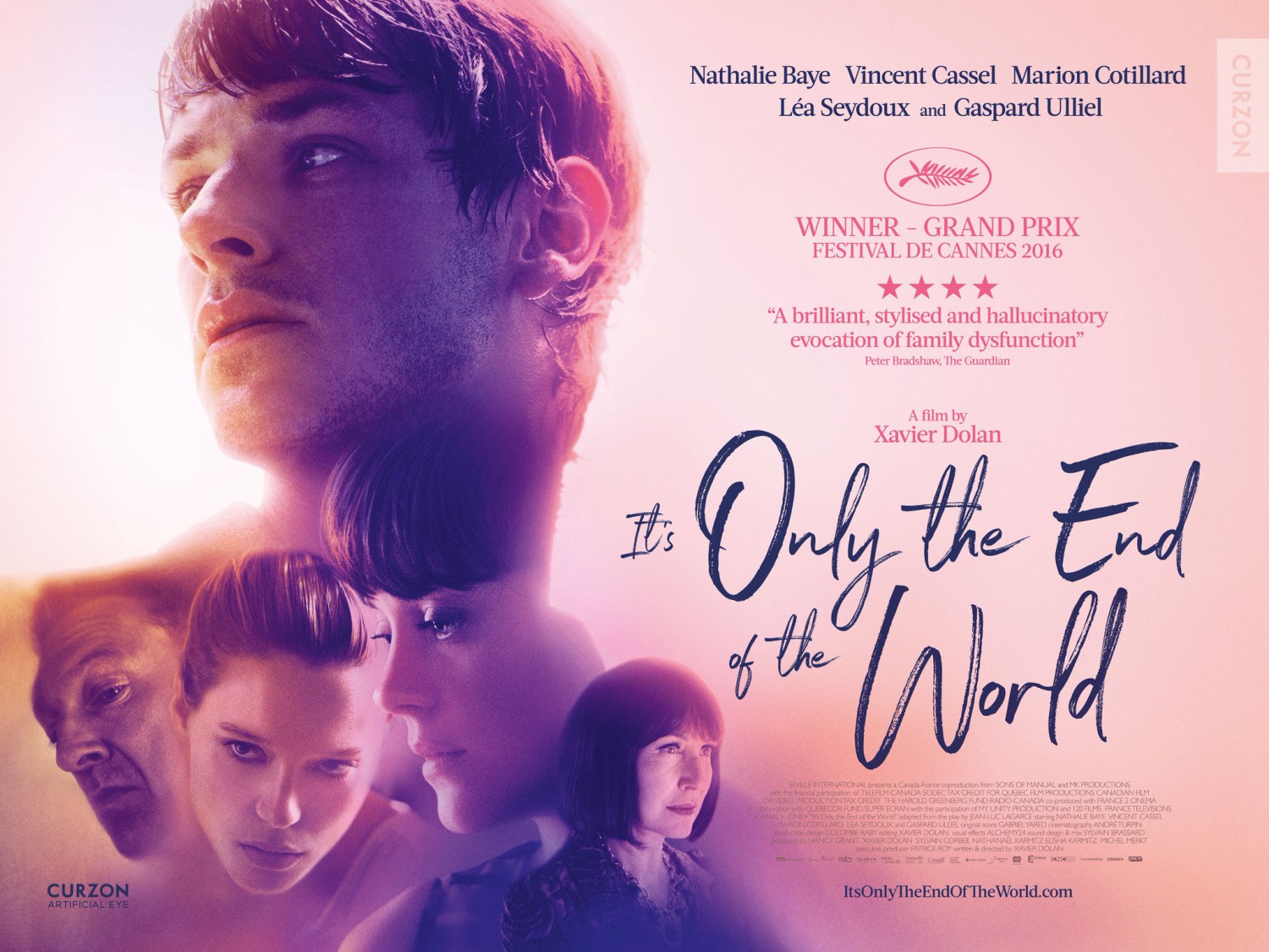 Photo : Affiche du film Juste la fin du monde de Xavier Dolan