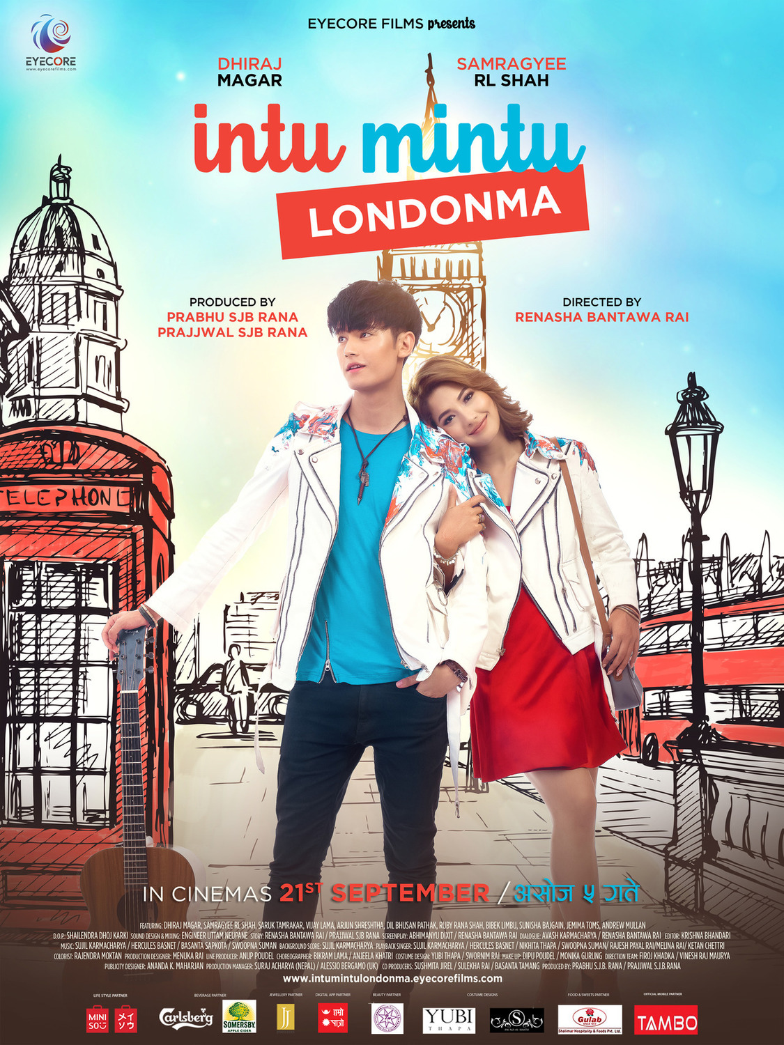 Extra Large Movie Poster Image for Intu Mintu Londonma (#3 of 11)