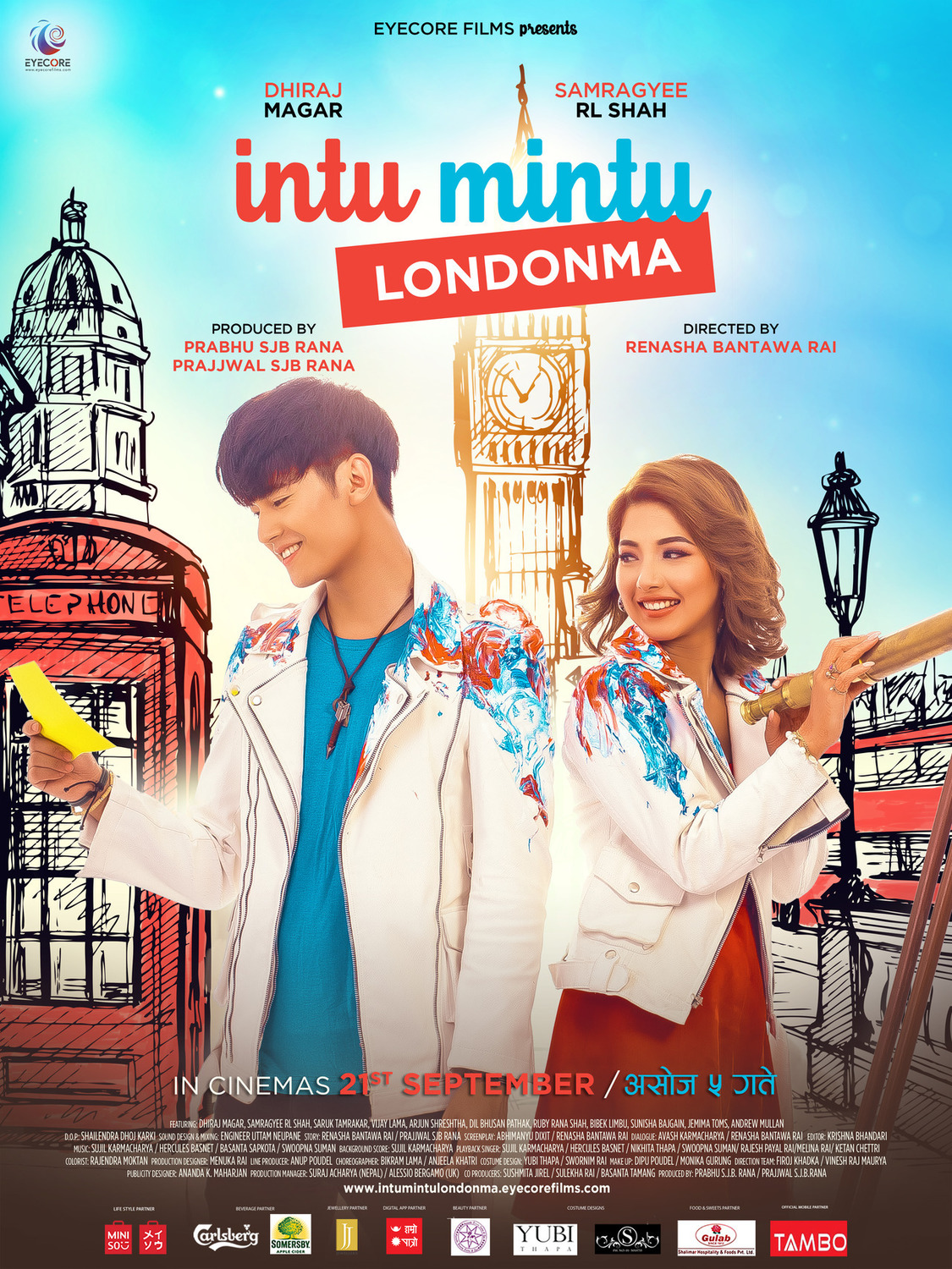Extra Large Movie Poster Image for Intu Mintu Londonma (#7 of 11)