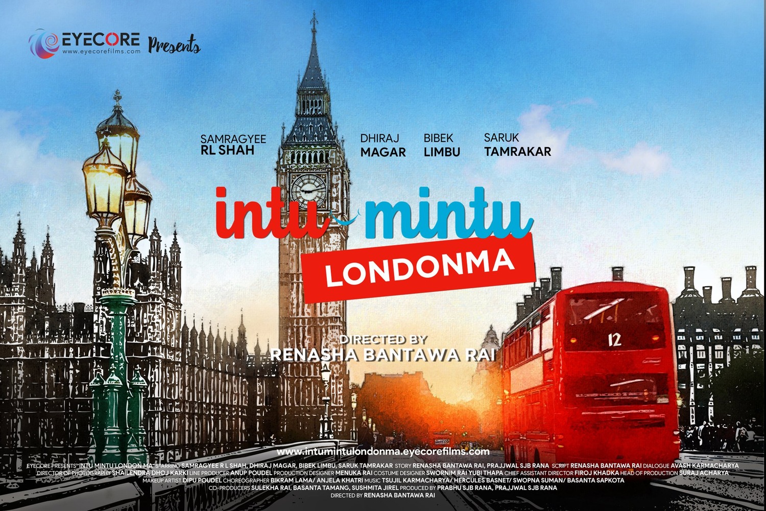Extra Large Movie Poster Image for Intu Mintu Londonma (#8 of 11)