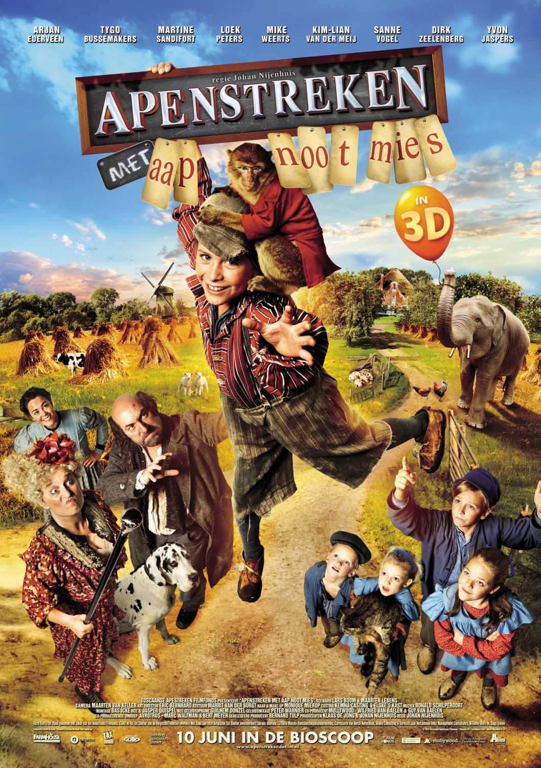 Extra Large Movie Poster Image for Apenstreken 